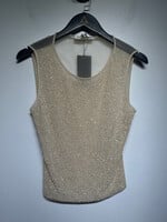 ESCADA WHITE SEQUIN TANK TOP M