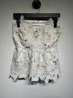STONE COLD FOX WHITE LACE CORSET XS