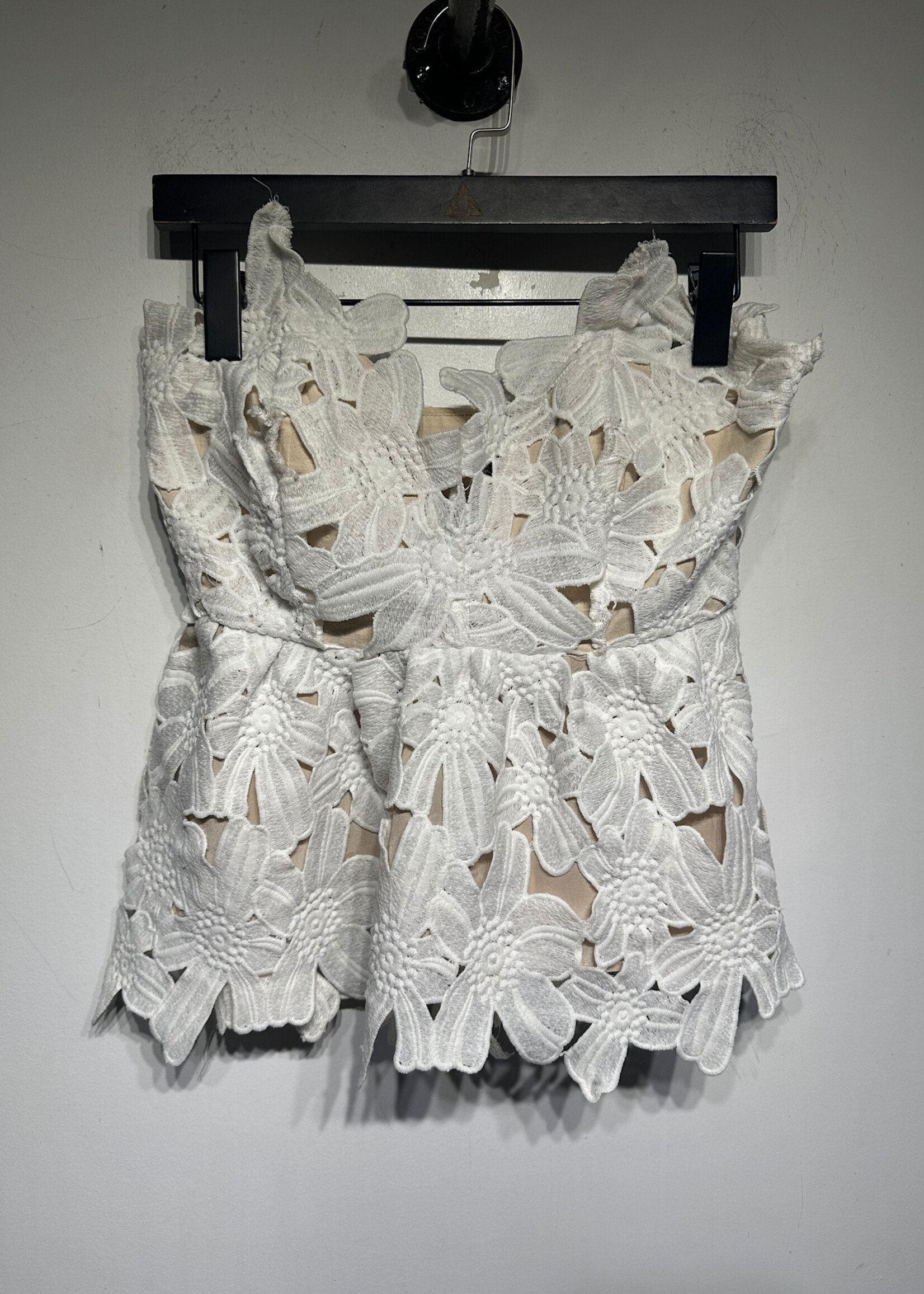 STONE COLD FOX WHITE LACE CORSET XS