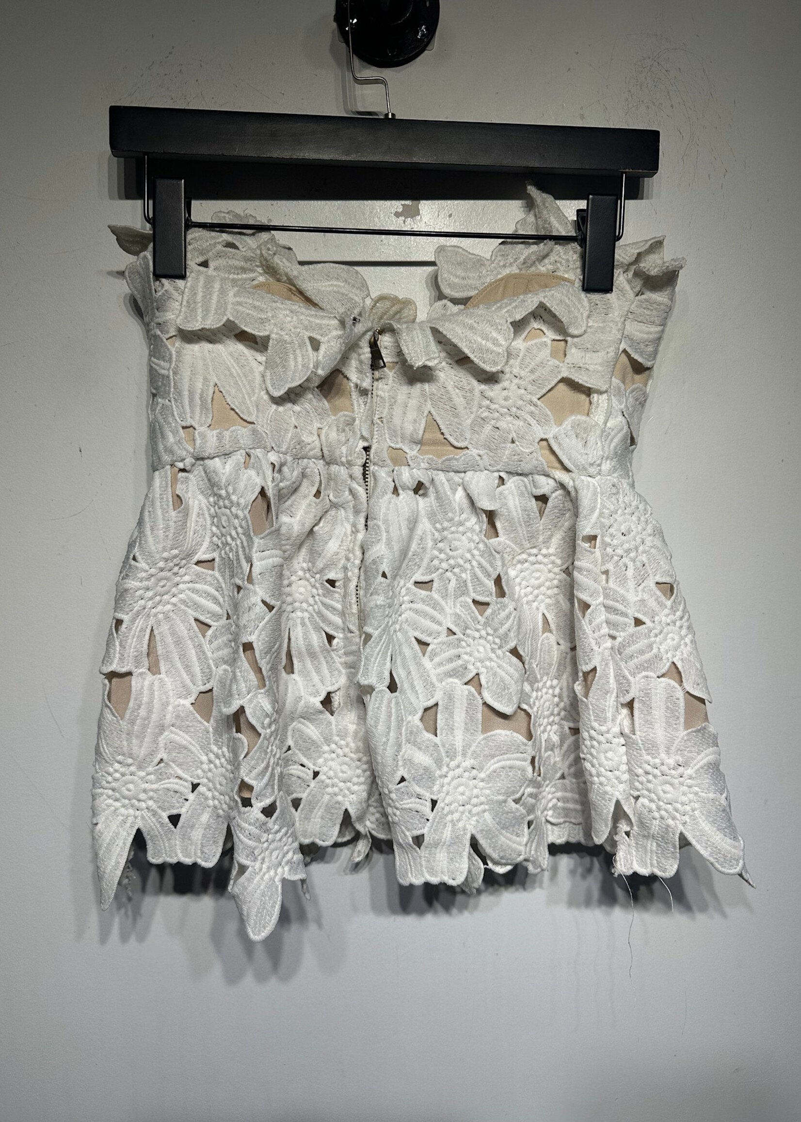 STONE COLD FOX WHITE LACE CORSET XS