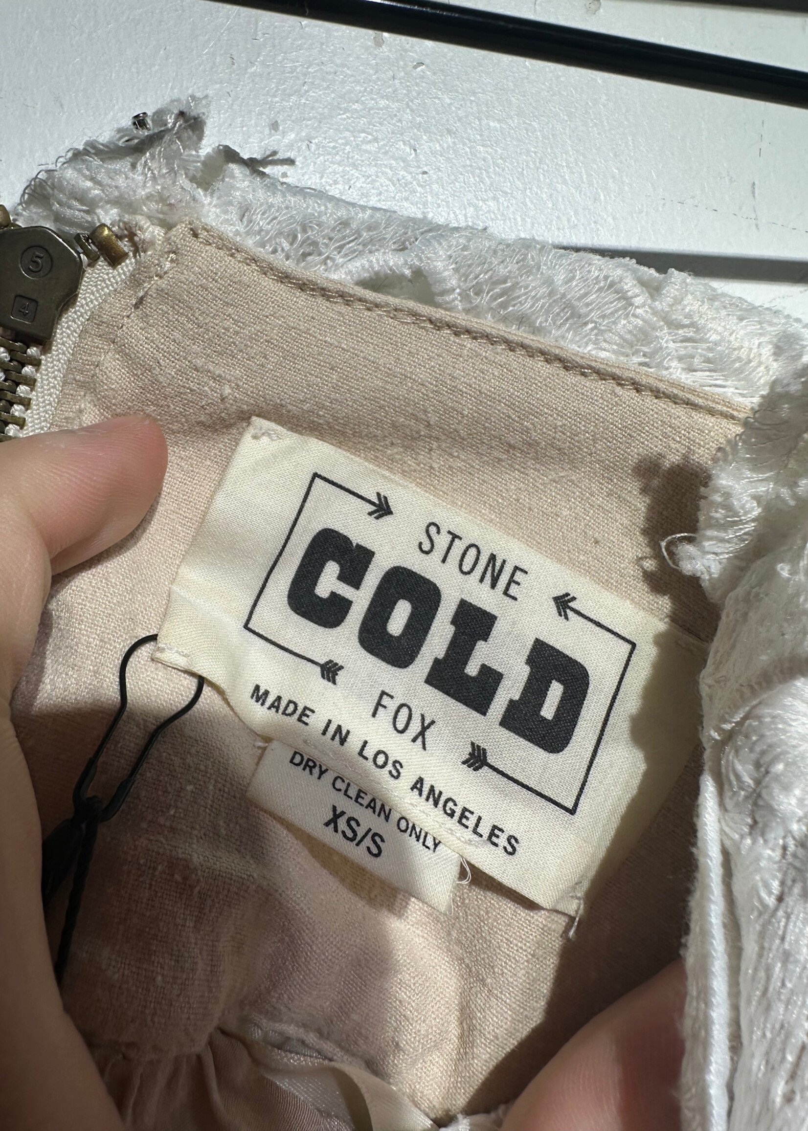 STONE COLD FOX WHITE LACE CORSET XS