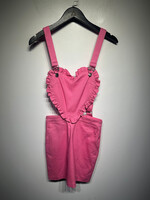 NWT Sugar Thrills Pink Heart Romper XS