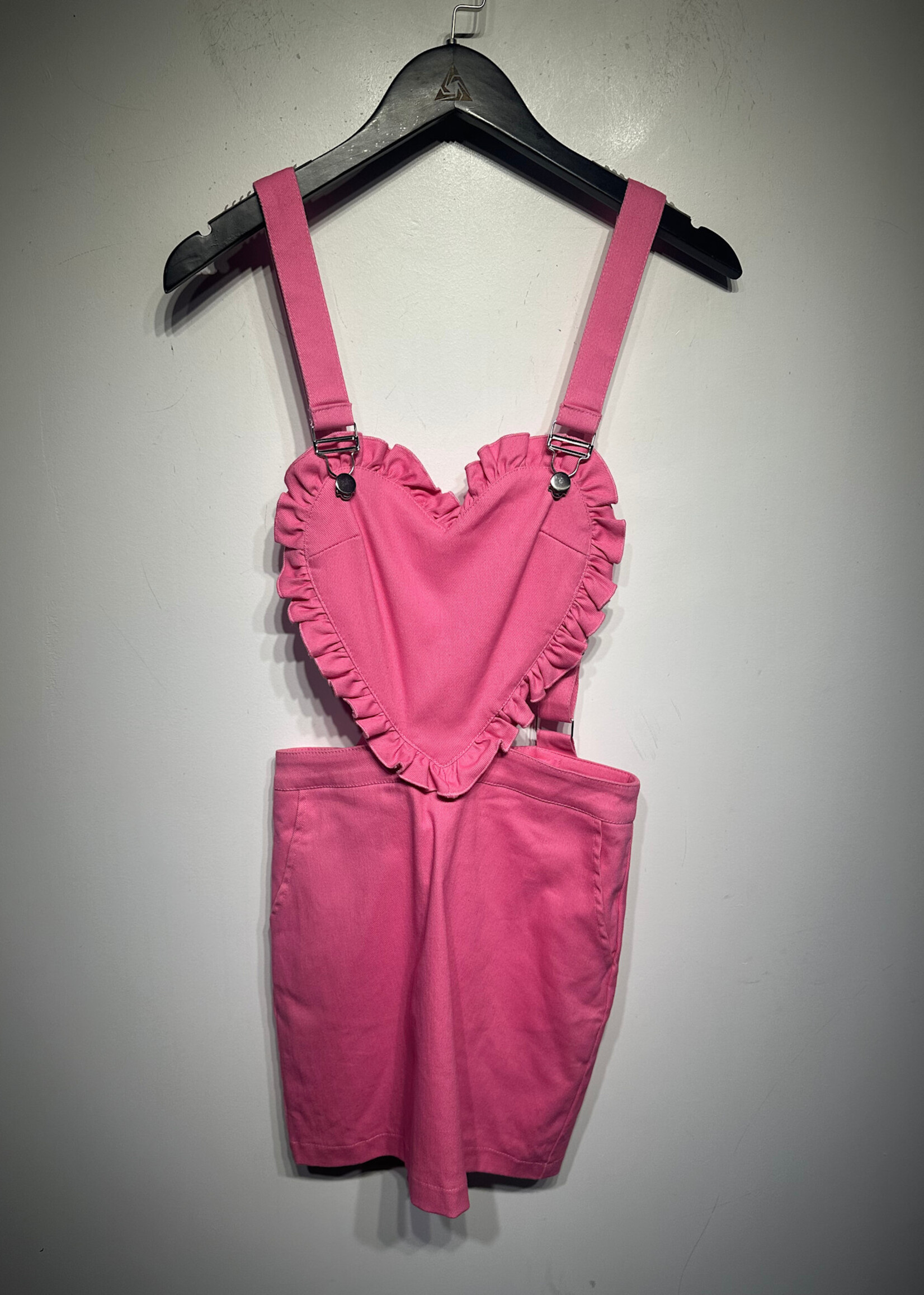 NWT Sugar Thrills Pink Heart Romper XS