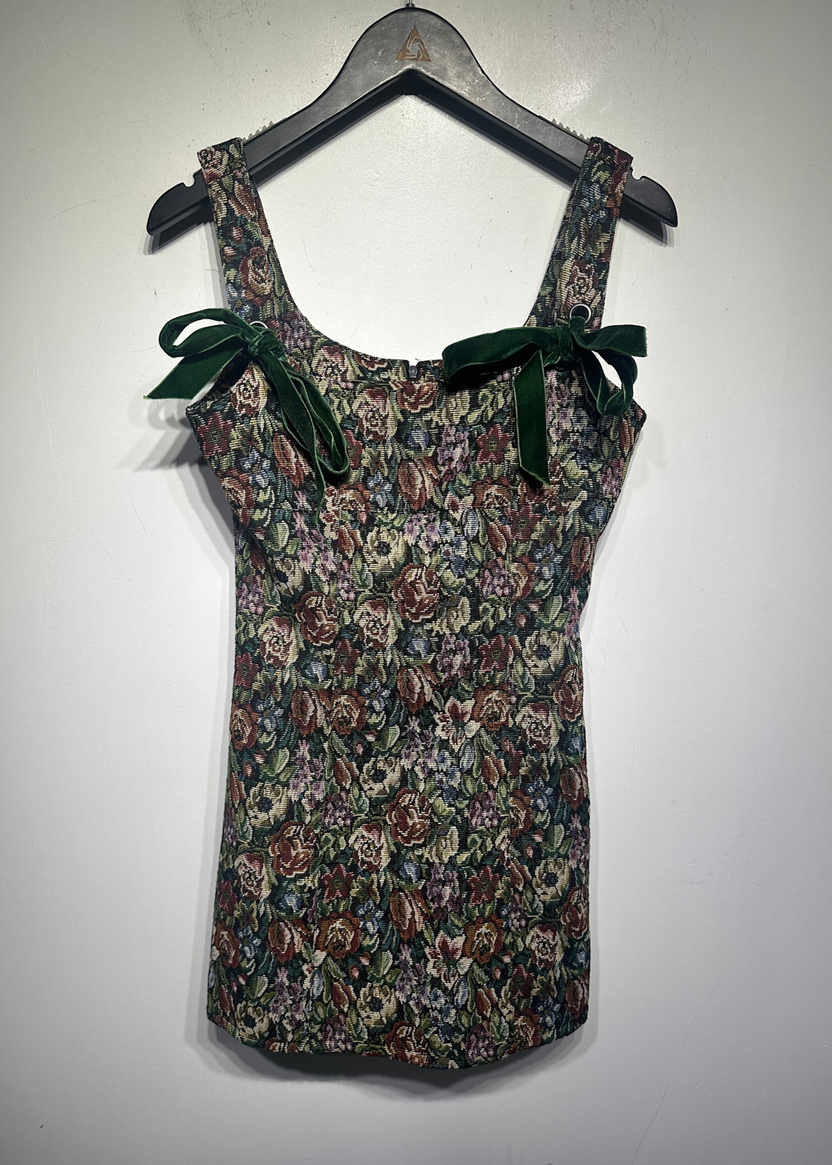 NWT Current Mood Dolls Kill Floral Tapestry Dress S
