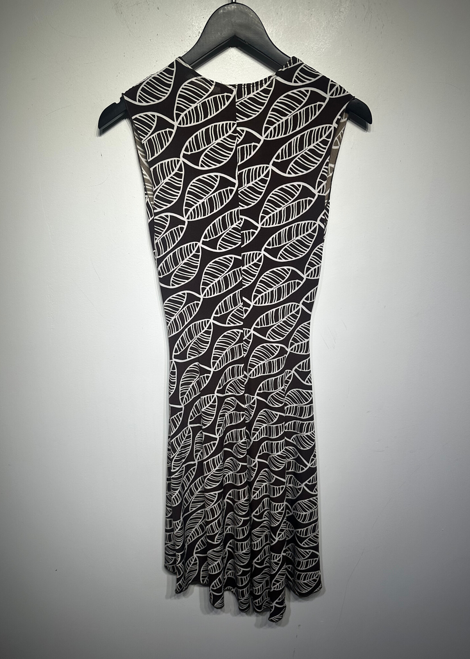 Candies Y2K Brown Leaf Pattern Dress M