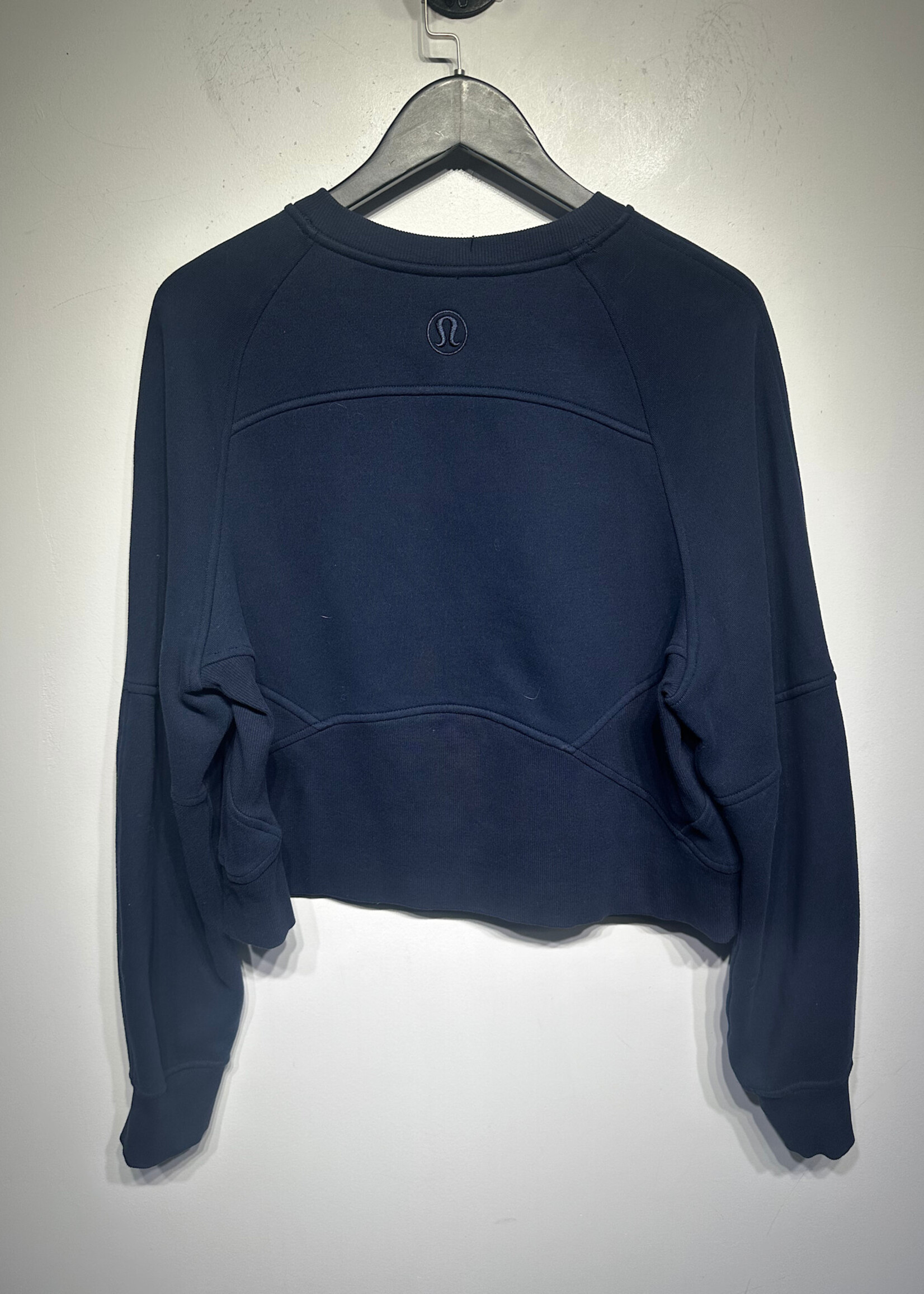 Lululemon Blue Logo Crop Sweater M