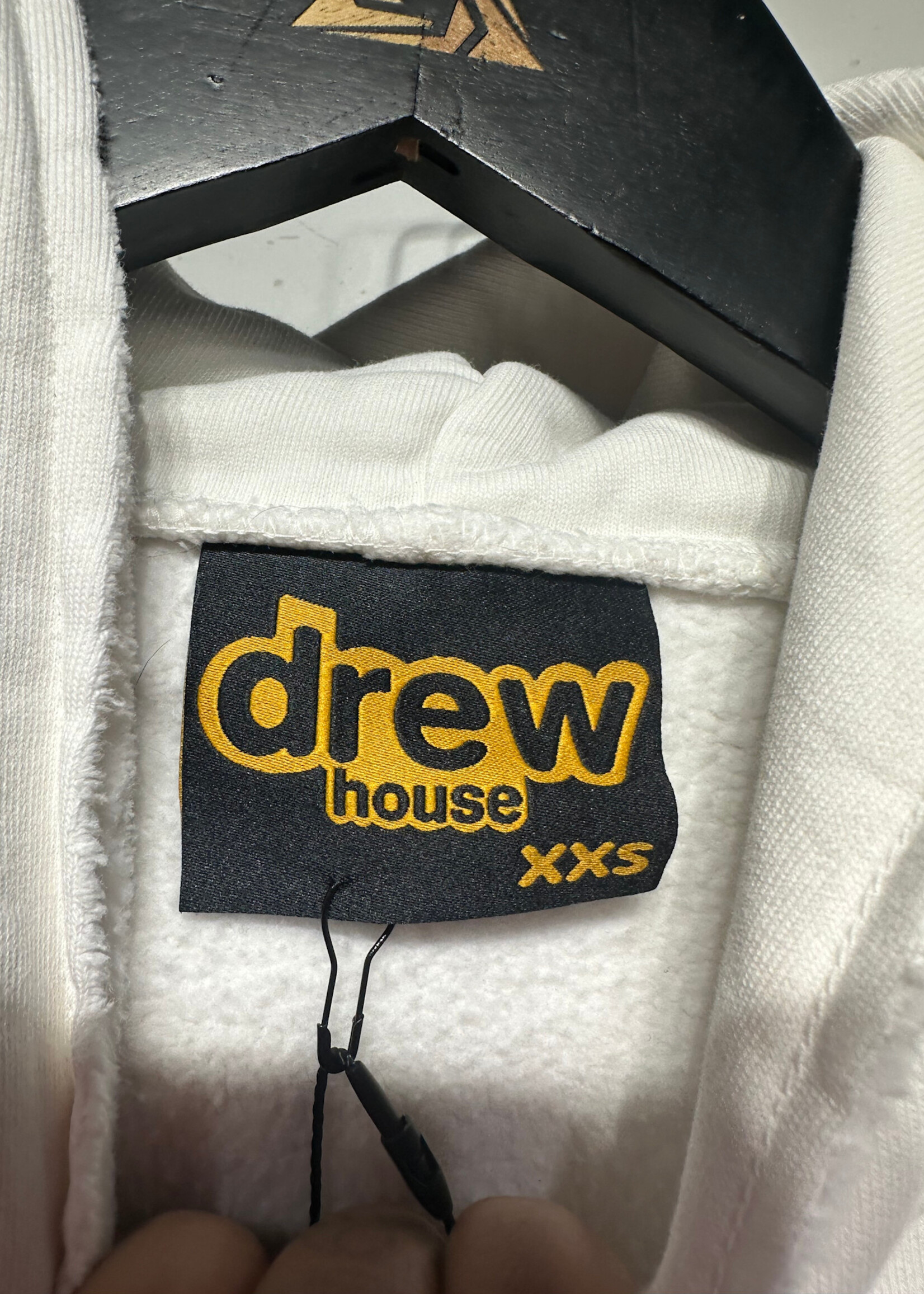 DREW WHITE CROPPED HOODIE XXS FITS M