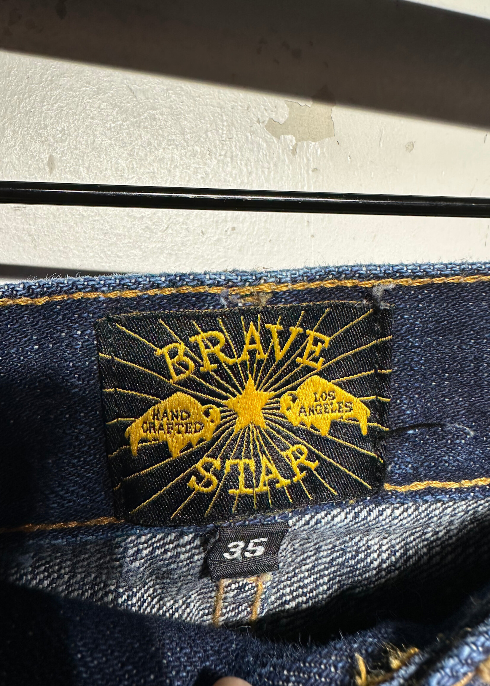 Brave Star Dark Wash Selvedge Denim Masc 35
