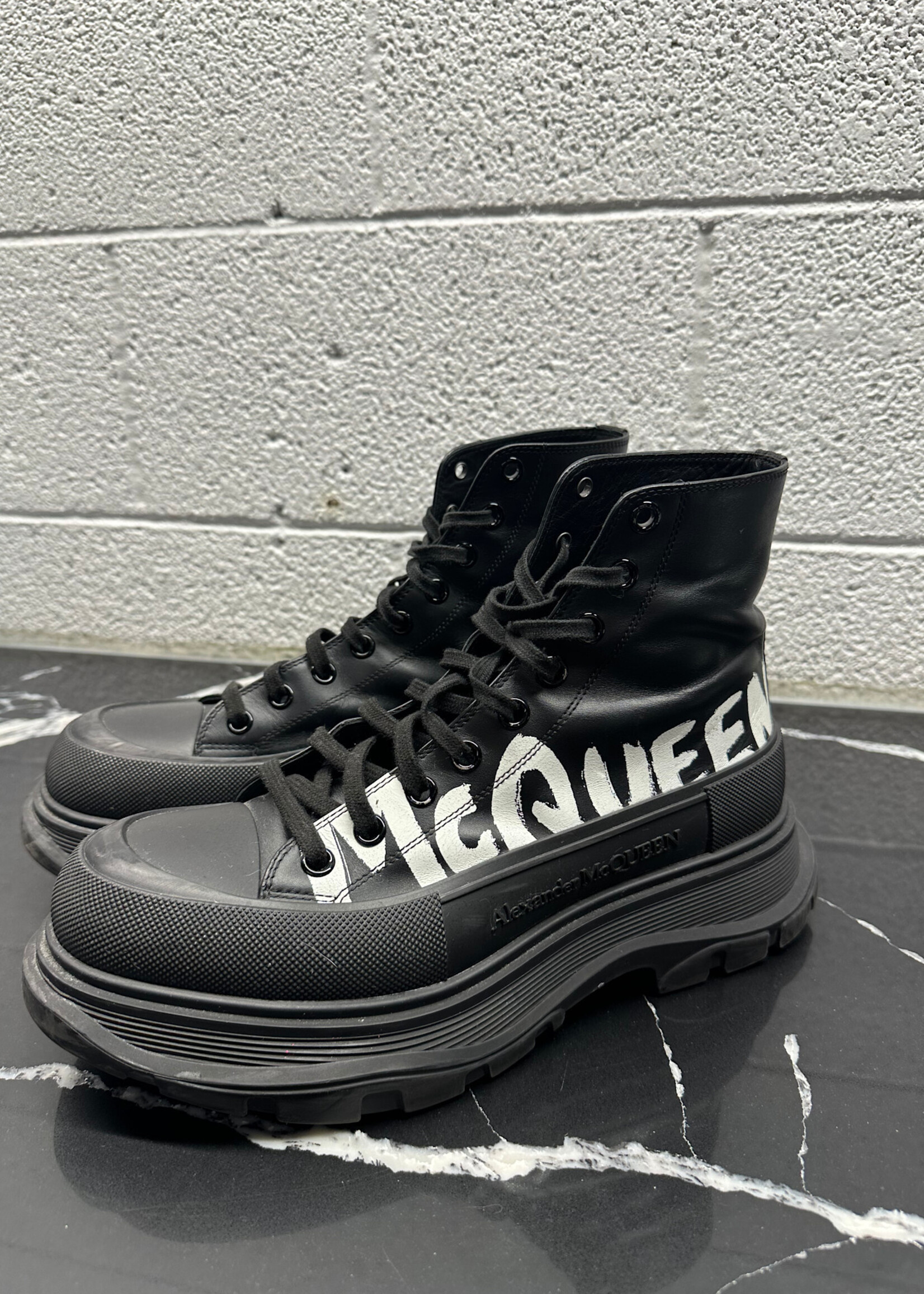 Alexander McQueen Logo Tread Slick Sneakers 10.5