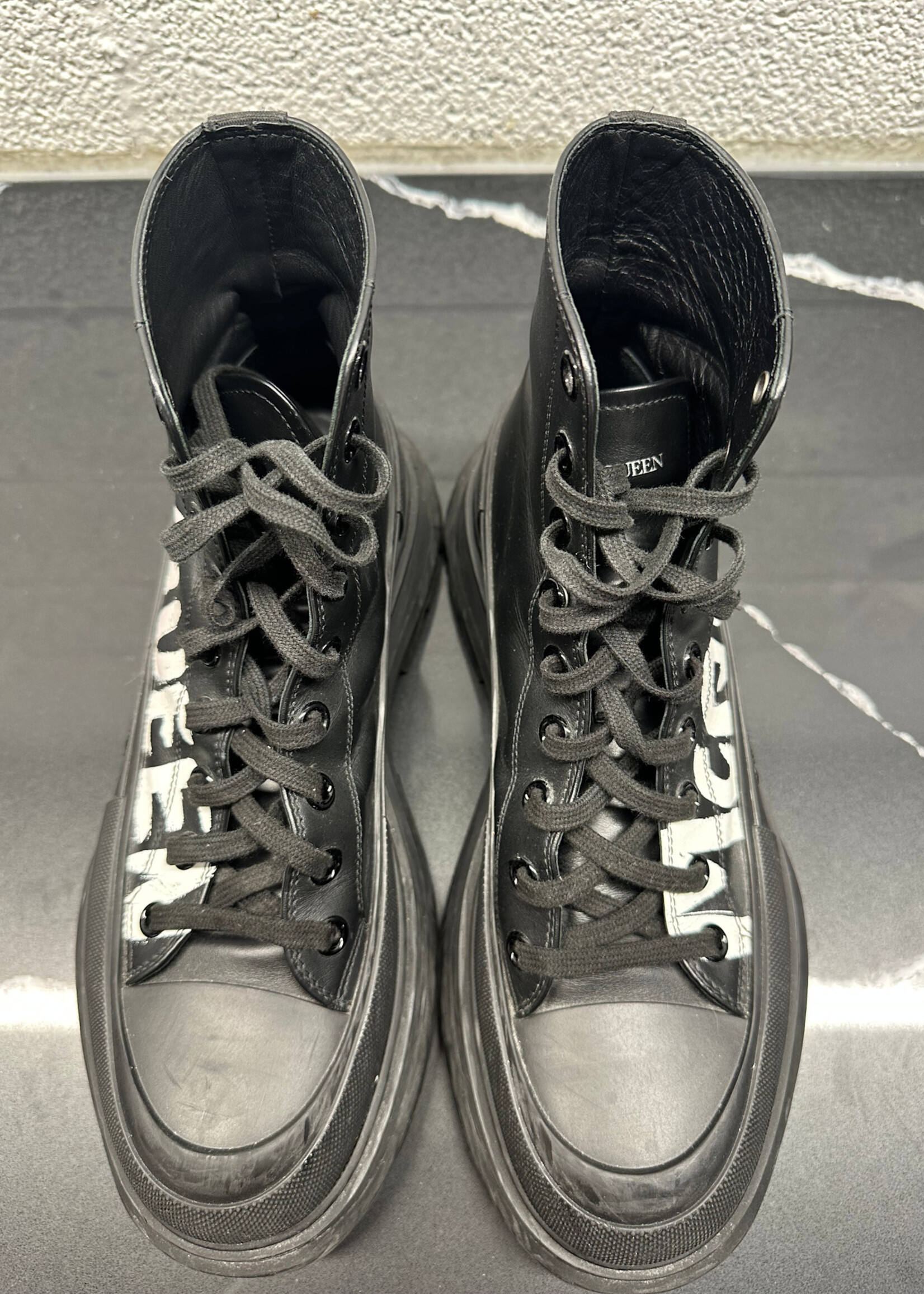 Alexander McQueen Logo Tread Slick Sneakers 10.5