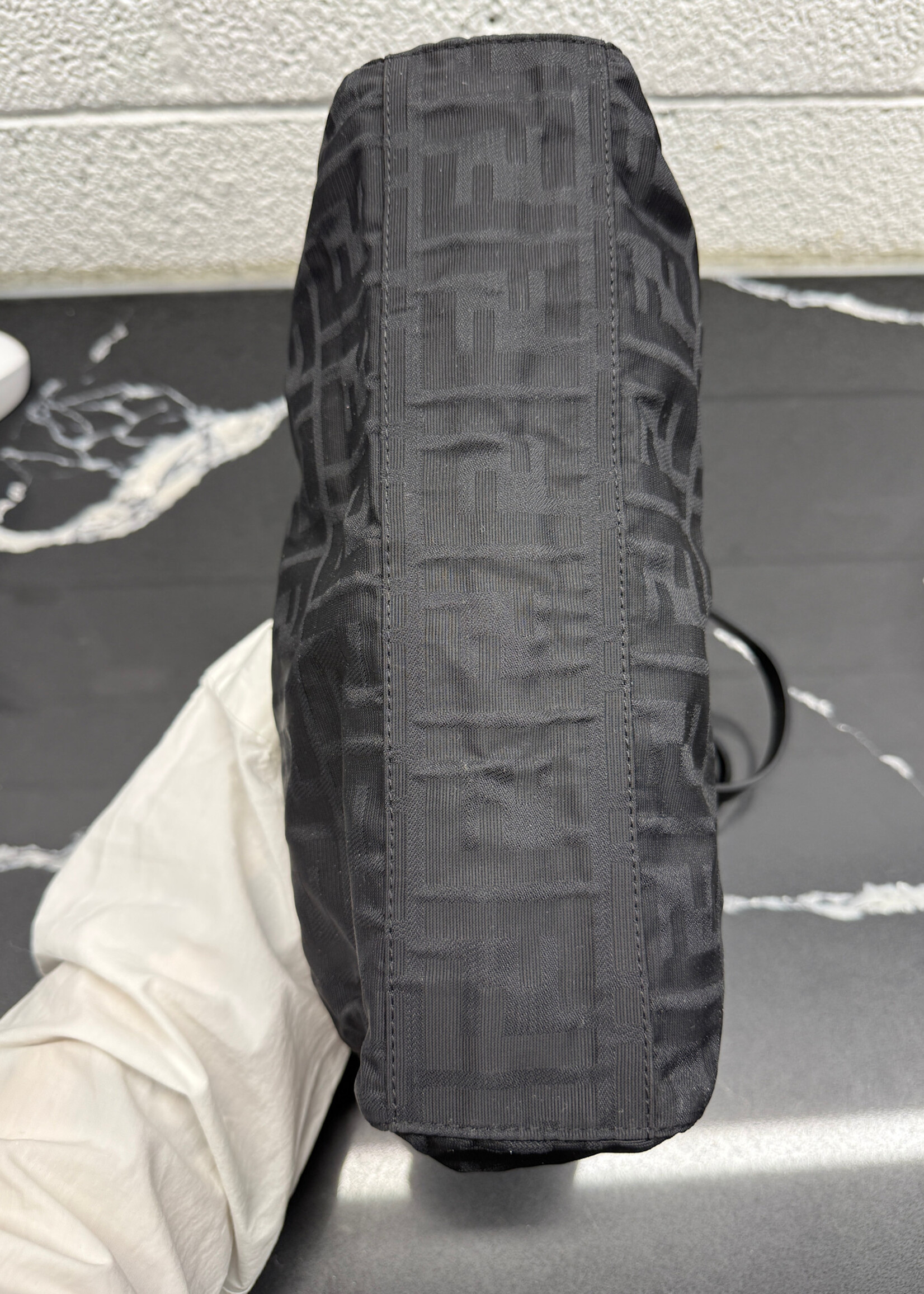 Fendi Zucca Black Canvas Tote