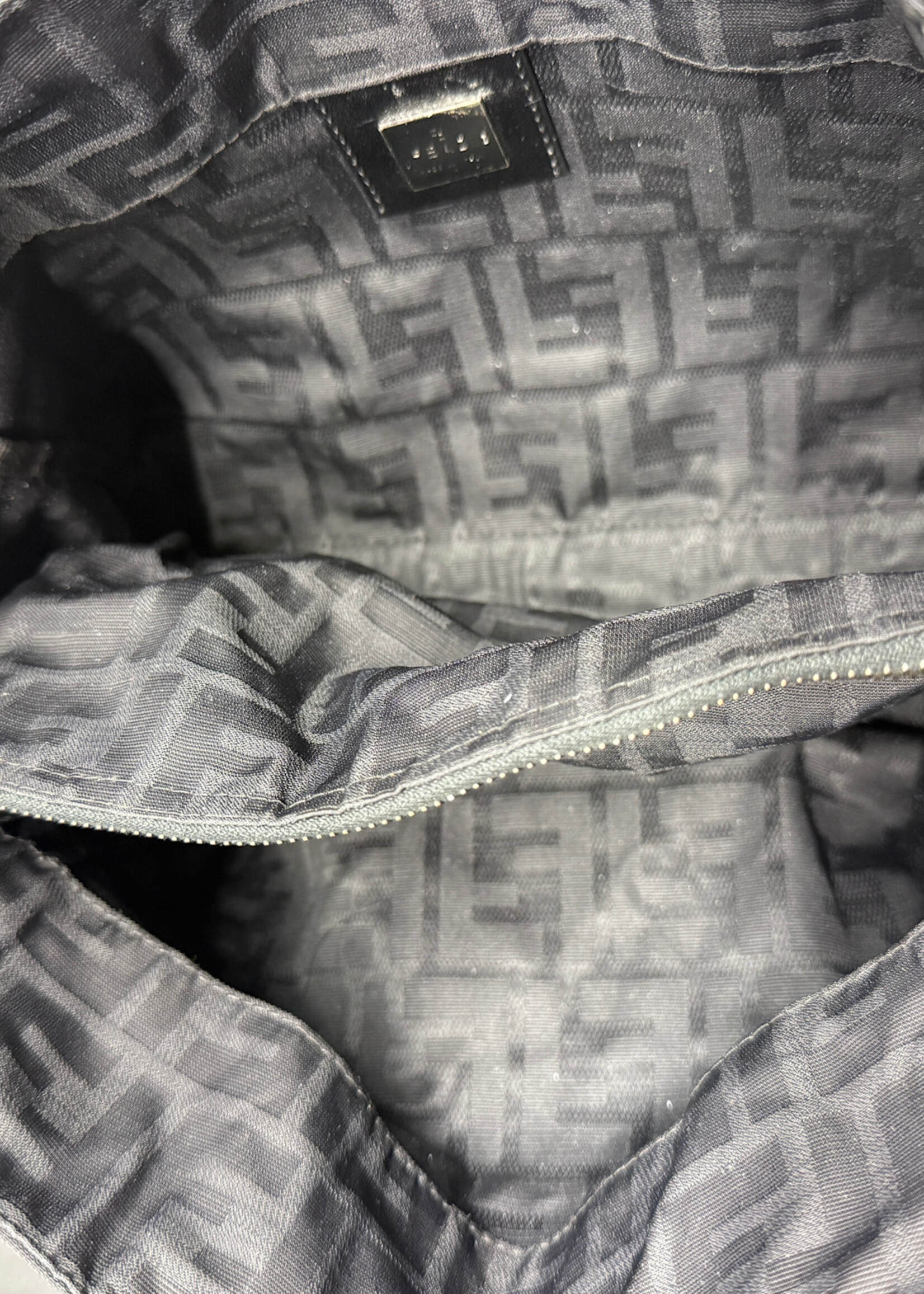 Fendi Zucca Black Canvas Tote