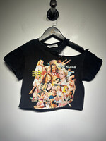 13DE Marzo Graphic Print Safety Pin Detail Tee S