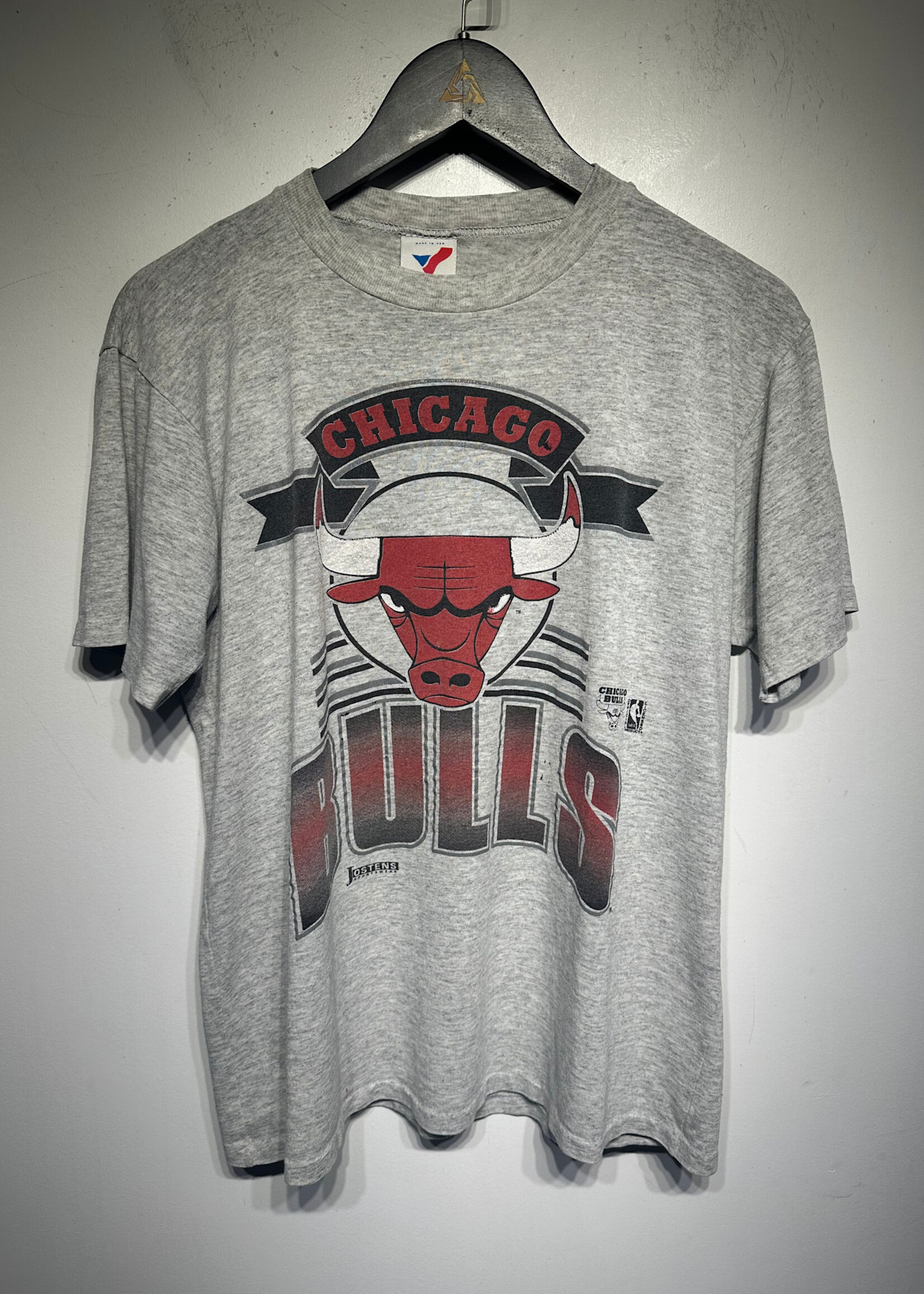 Bulls Vintage Grey Jostens Sportswear Tee As Is M
