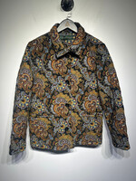 Harve Bernard Quilted Paisley Coat Fem M