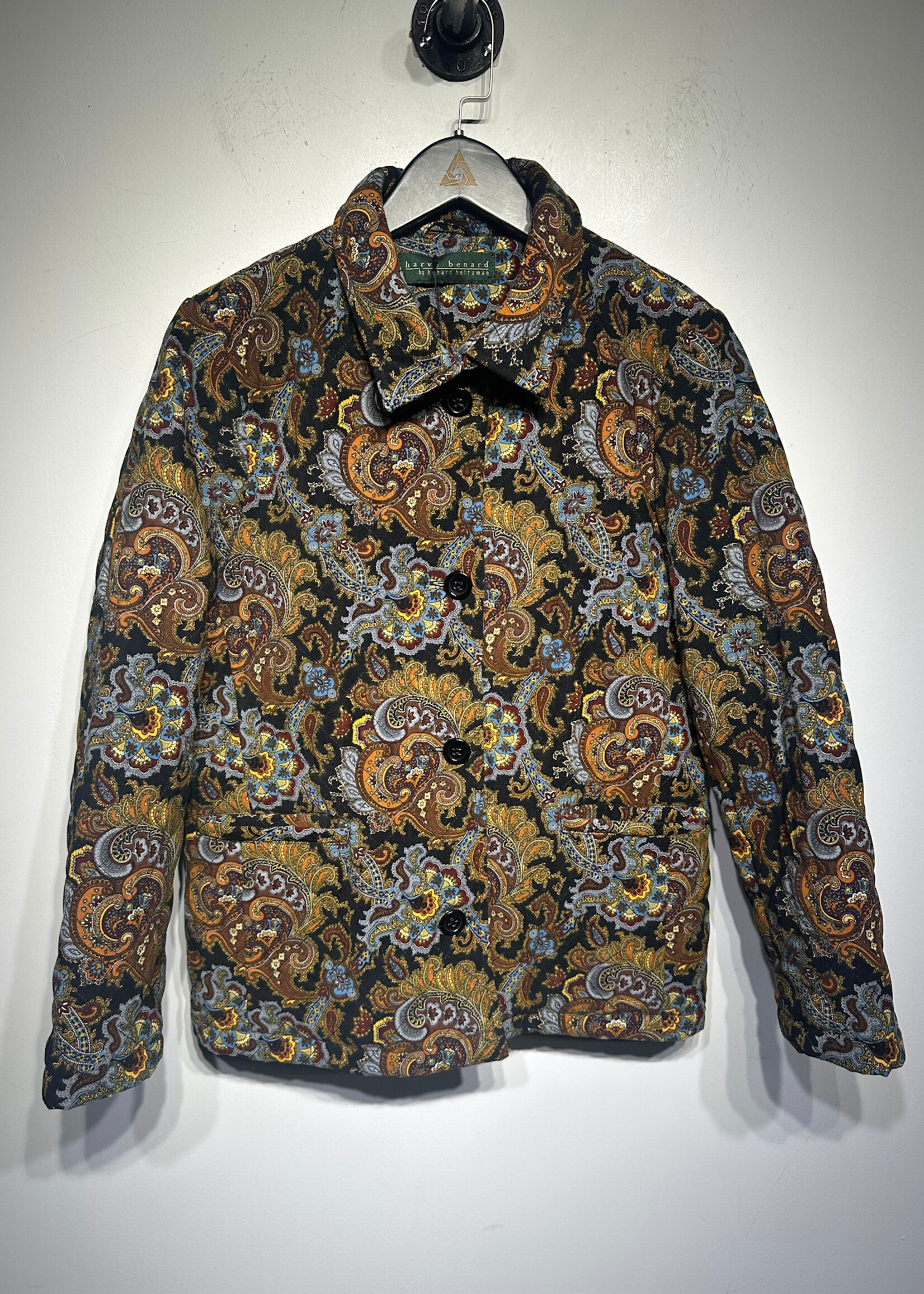 Harve Bernard Quilted Paisley Coat Fem M