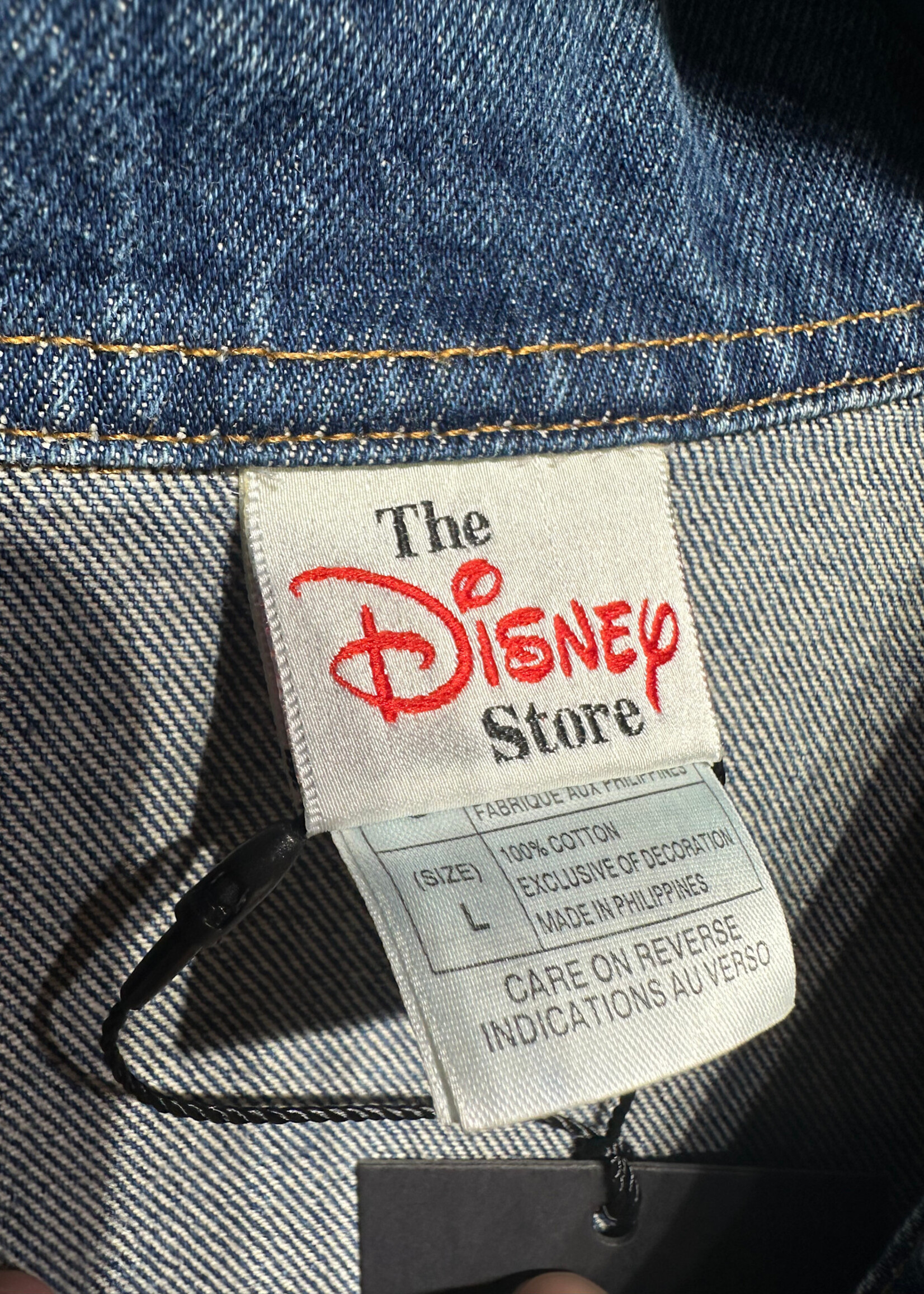 Disney Store 2000 Dark Wash Denim Jacket L