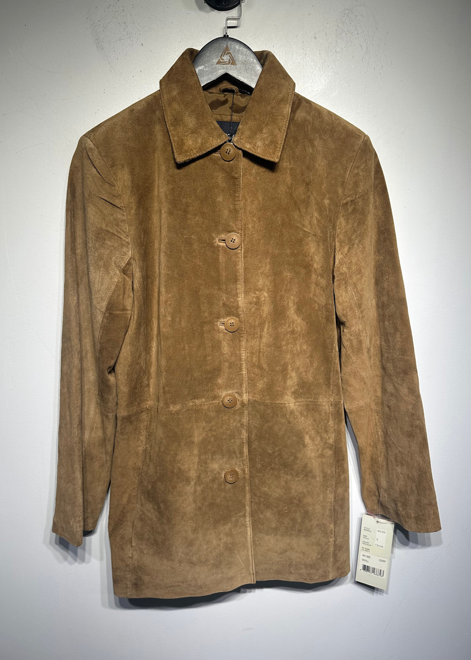 Bernardo DS Brown Suede Jacket Fem S