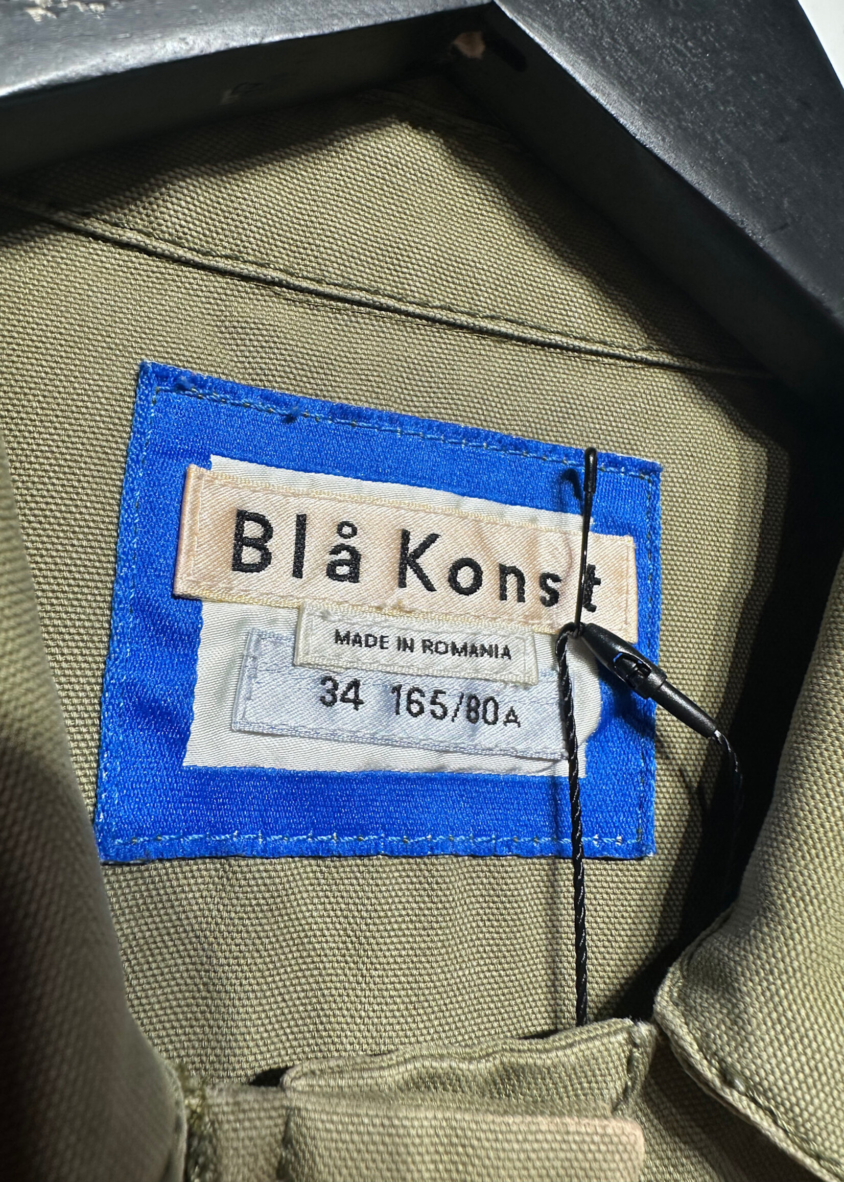 Acne Studios Bla Konst Army Green Overall LS As Is S