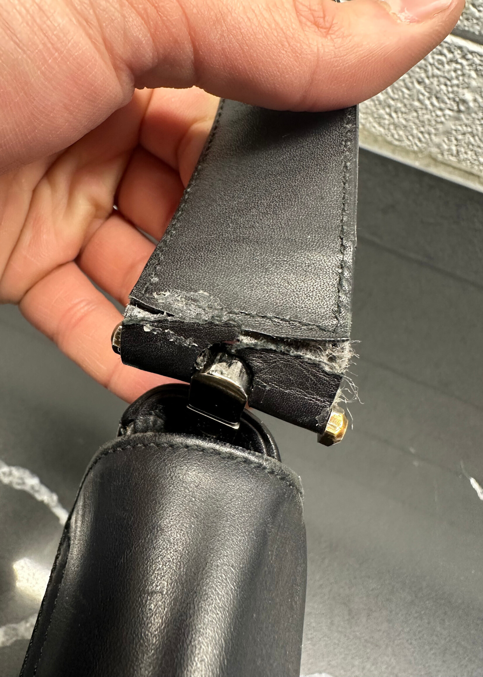 Ferragamo Vintage Leather Shoulder Bag AS IS