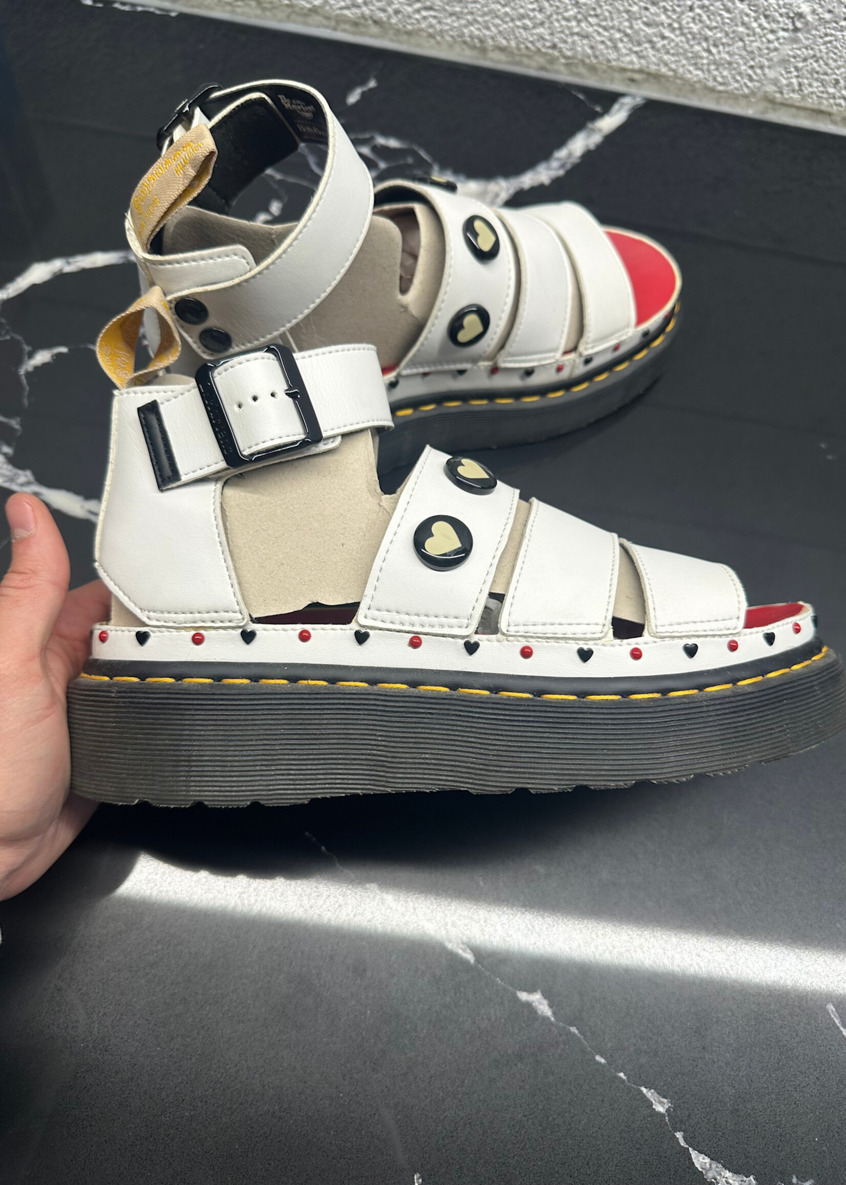 NWT Docs x Betty Boop White Platform Sandal 9