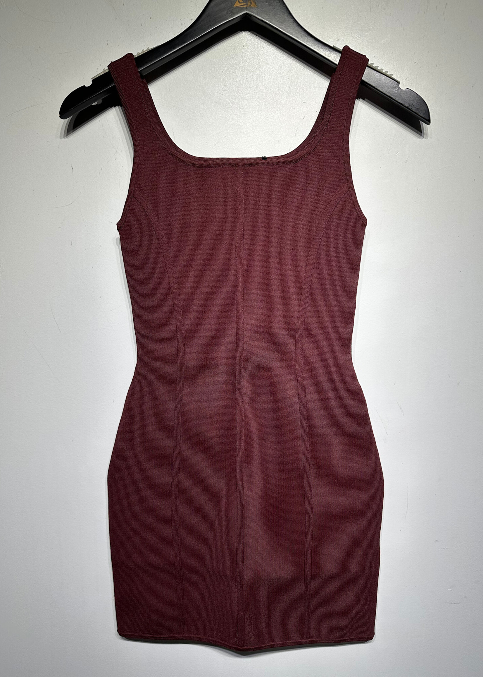 NWT Babaton Burgundy Tank Dress Fem XS