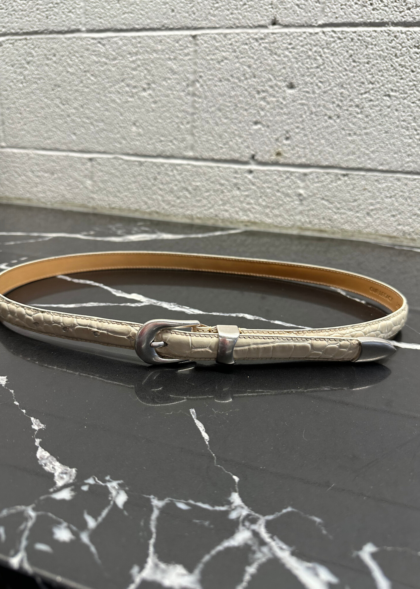 Our Legacy White Thin Belt 90cm