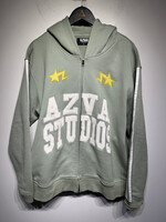 Azva Green Heavyweight Zip Jacket L