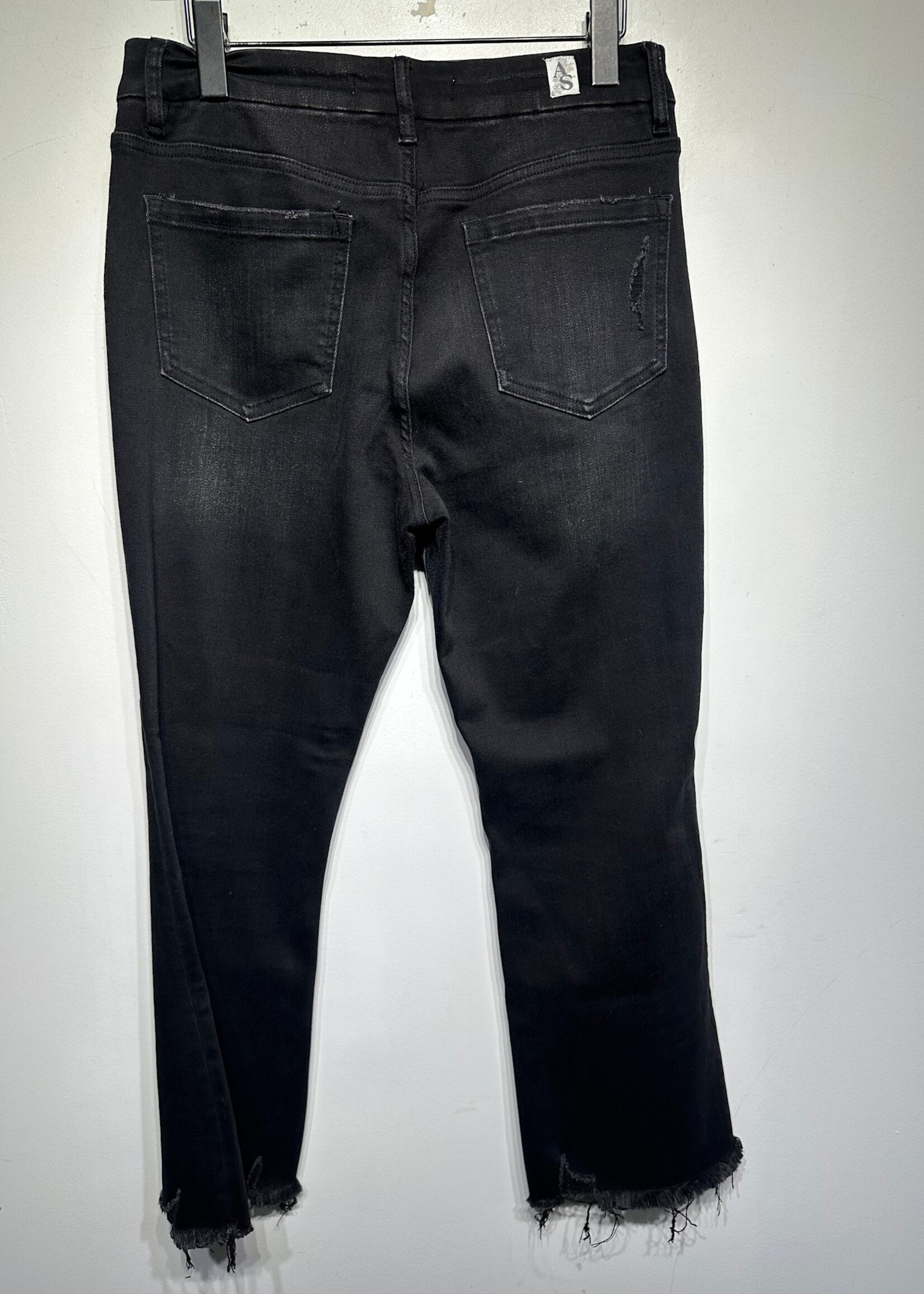 Altar'd State Black Stretch Flare Jeans Fem 29