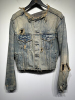 Abercrombie Distressed Sandwash Jean Jacket M/L