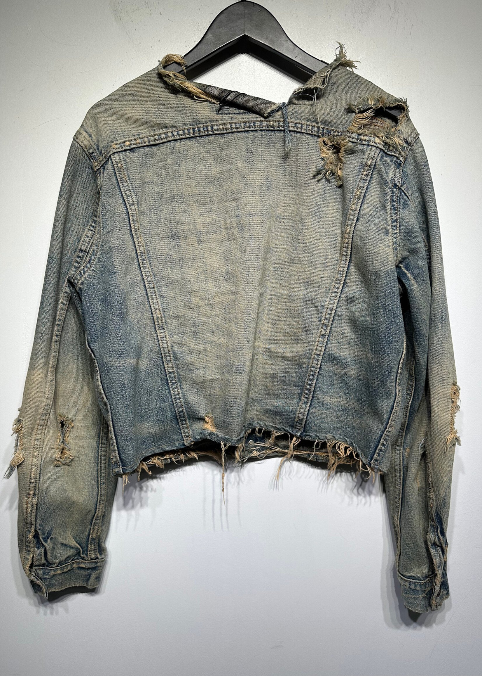 Abercrombie Distressed Sandwash Jean Jacket M/L