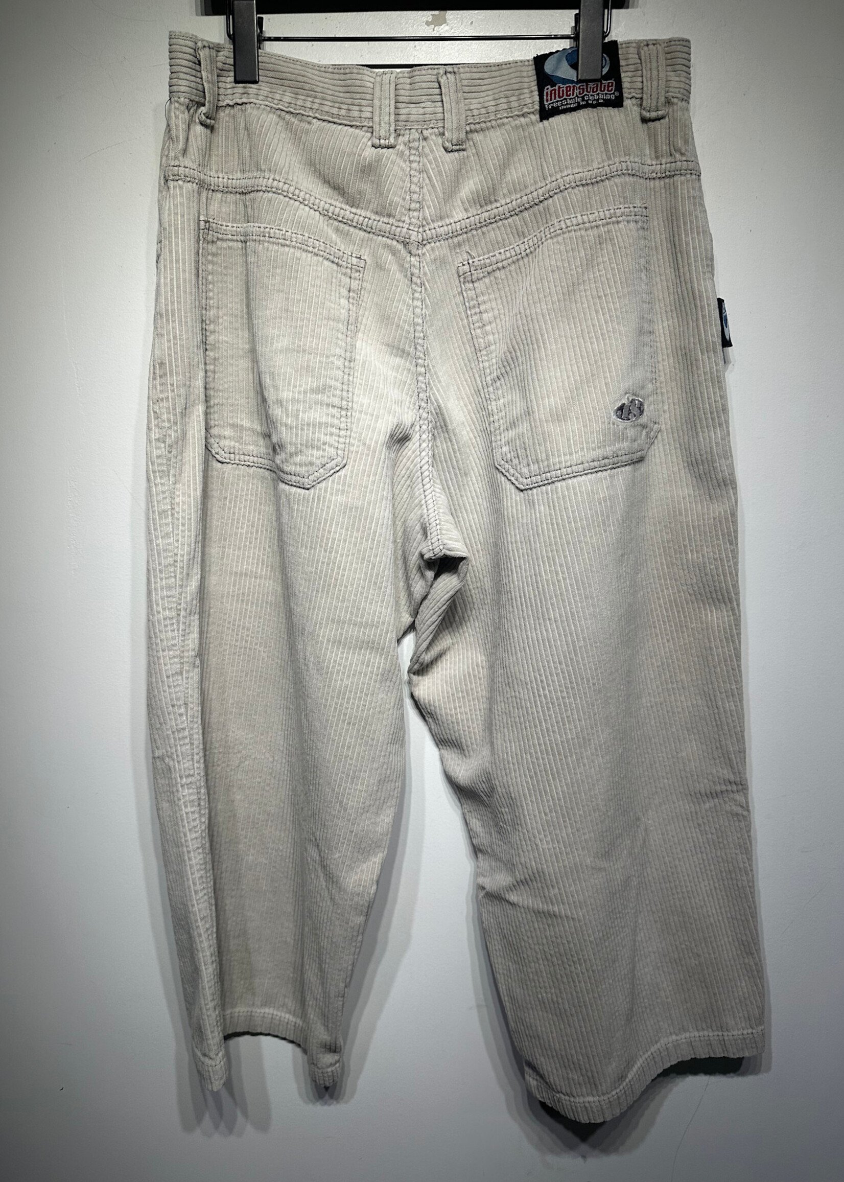 Interstate 90s Grey Cord Crop Pants Masc 33