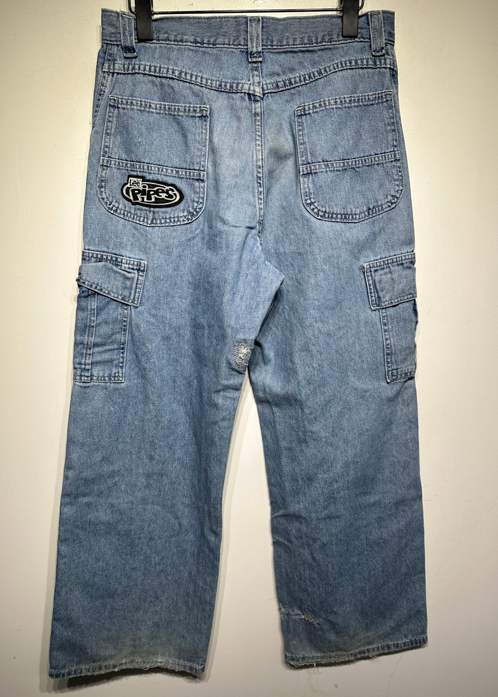 Lee Pipes Distressed Carpenter Jeans Masc 30