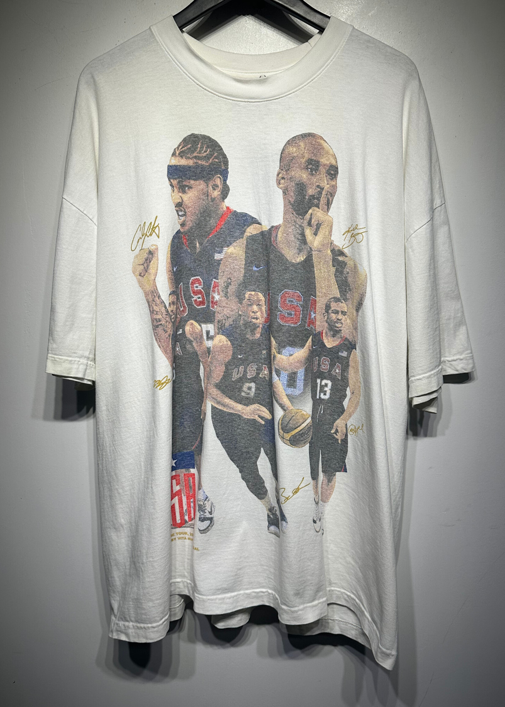 Vita Nuova USA Basketball White Tee XL