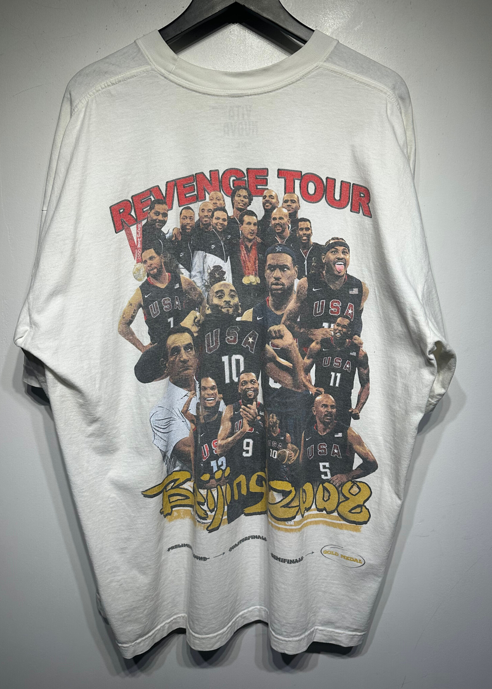 Vita Nuova USA Basketball White Tee XL