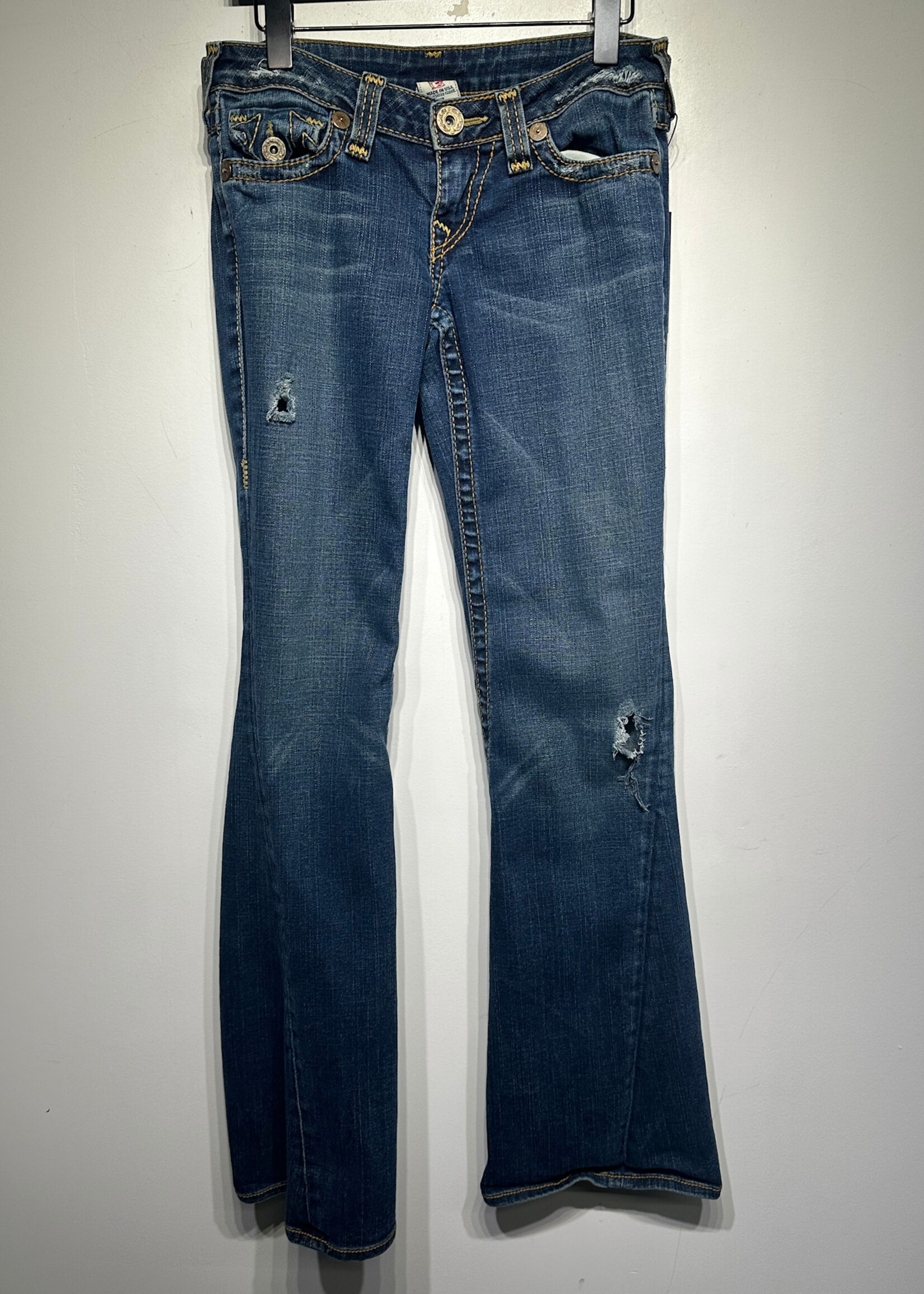 TRUE RELIGION SANDWASH FLARED JEANS 27