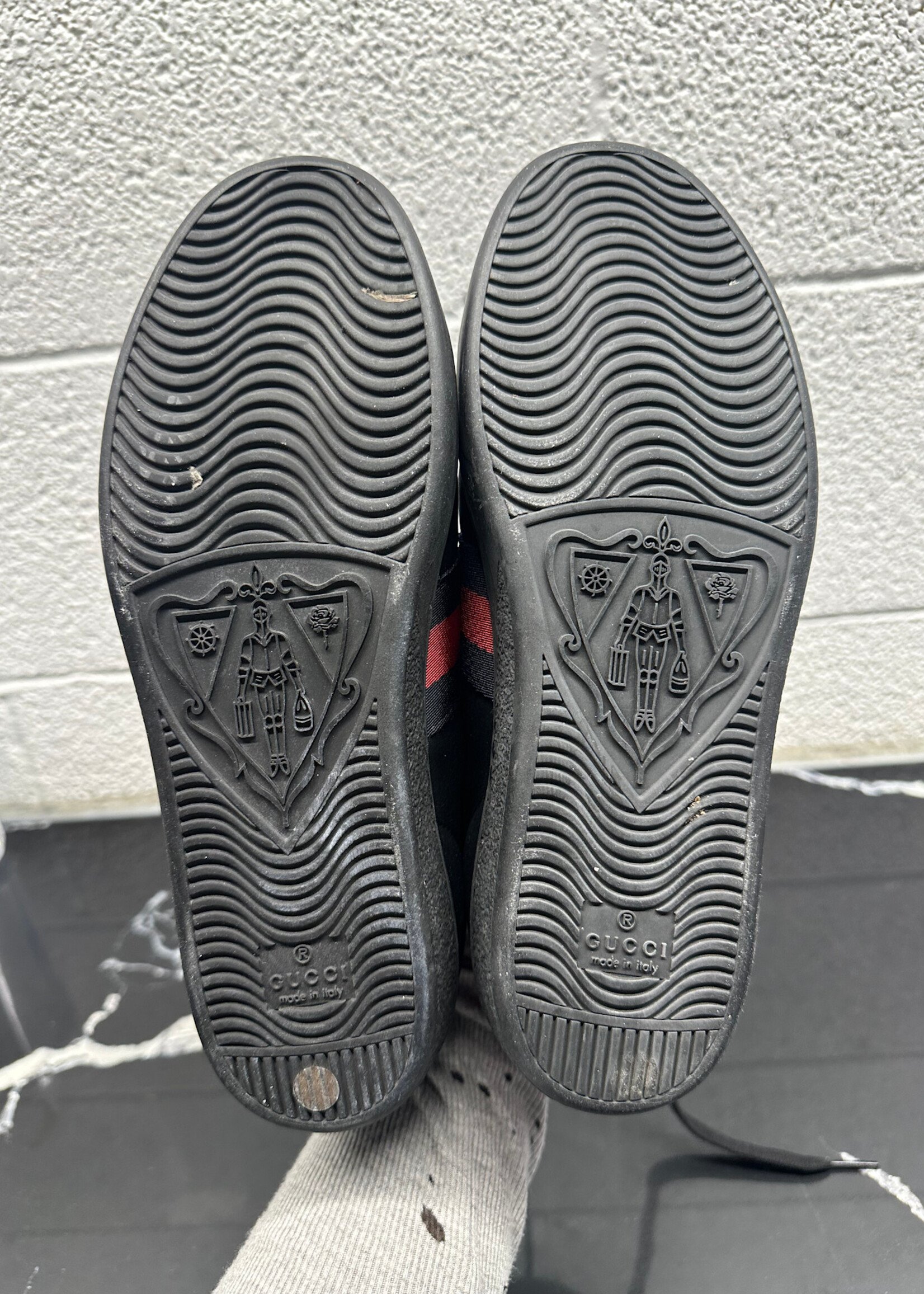 Gucci Ace Black Red Blue Sneakers 37/7