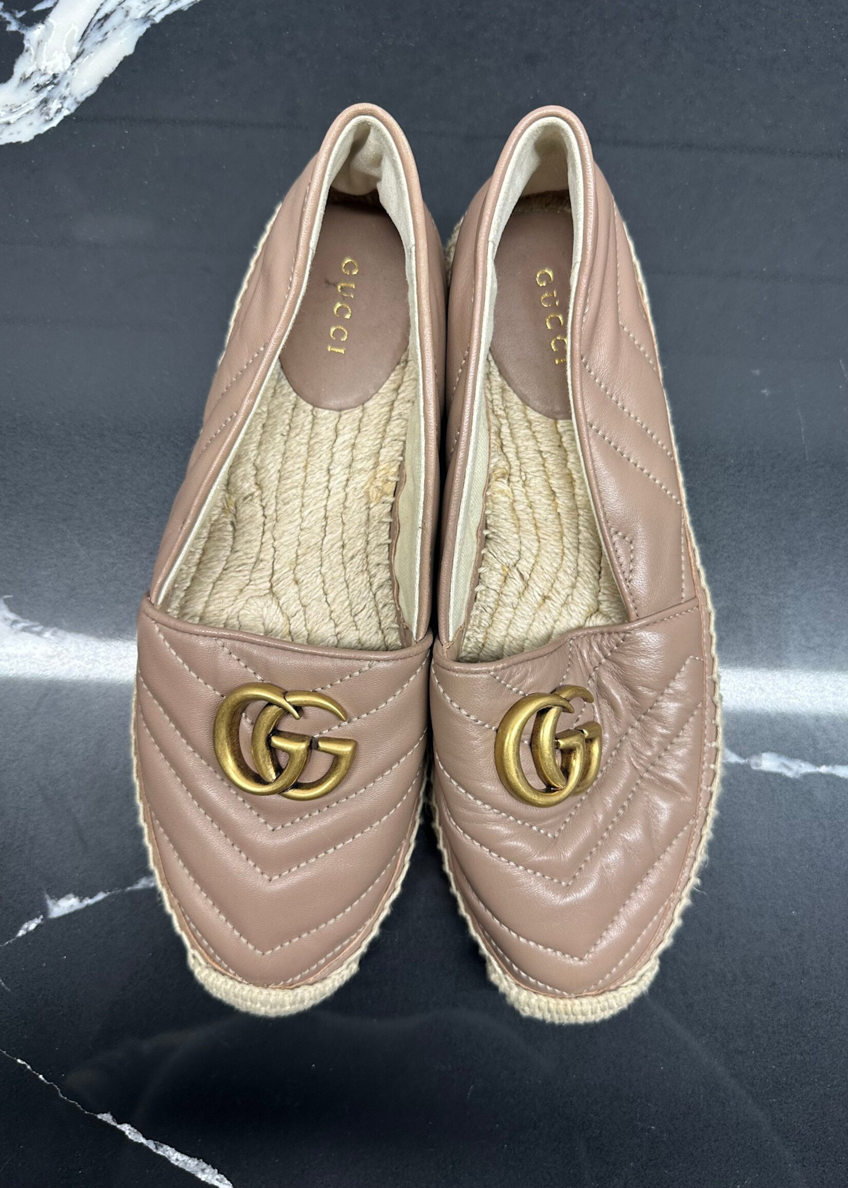Gucci Nude Espadrilles 37.5/7.5