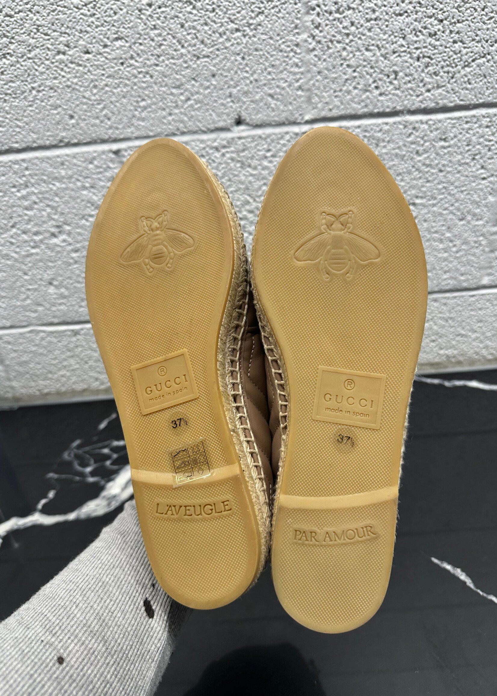 Gucci Nude Espadrilles 37.5/7.5