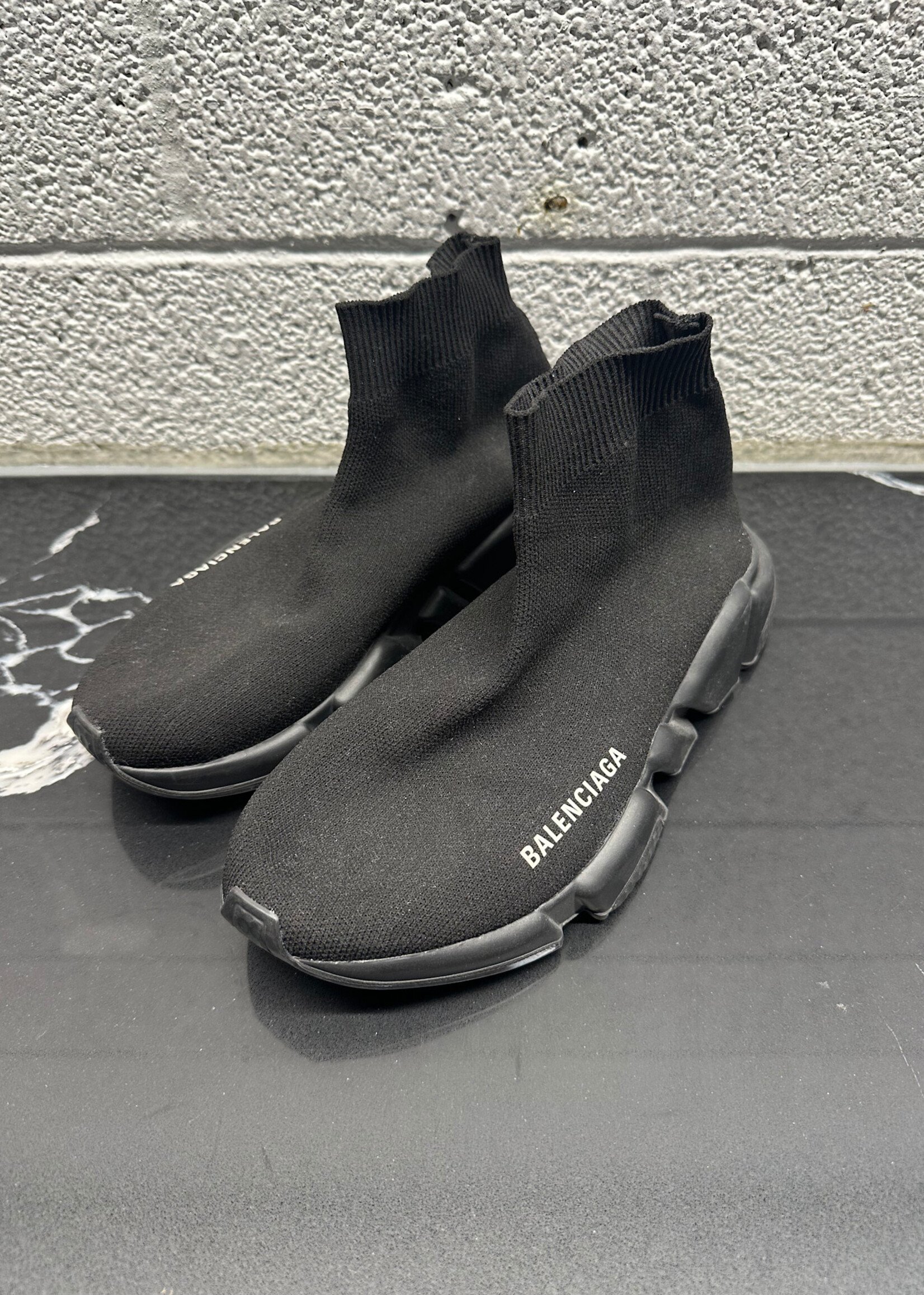 Balenciaga Black On Black Sock Runner 37/7