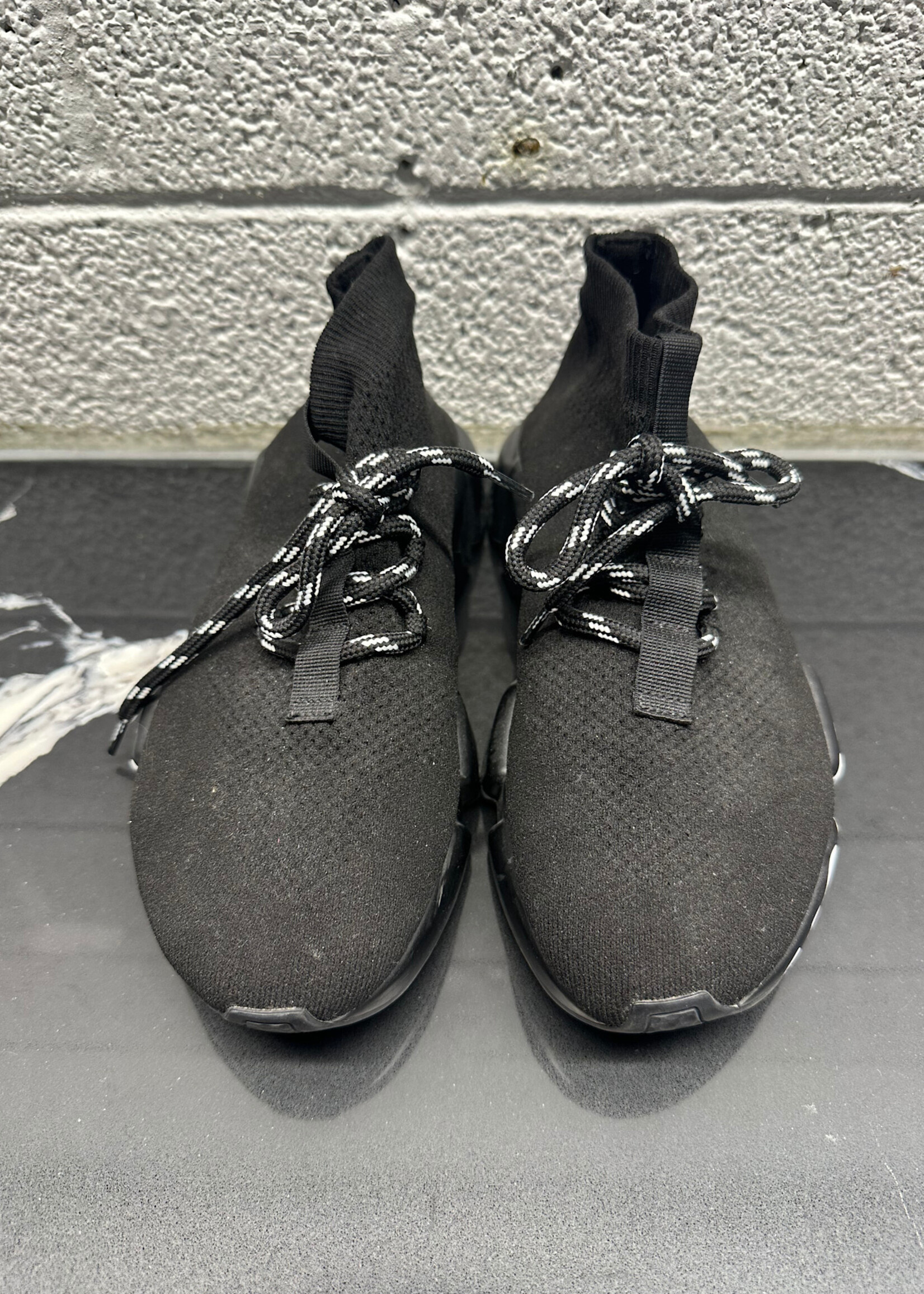 Balenciaga White Black Logo Sock Runner 37/7