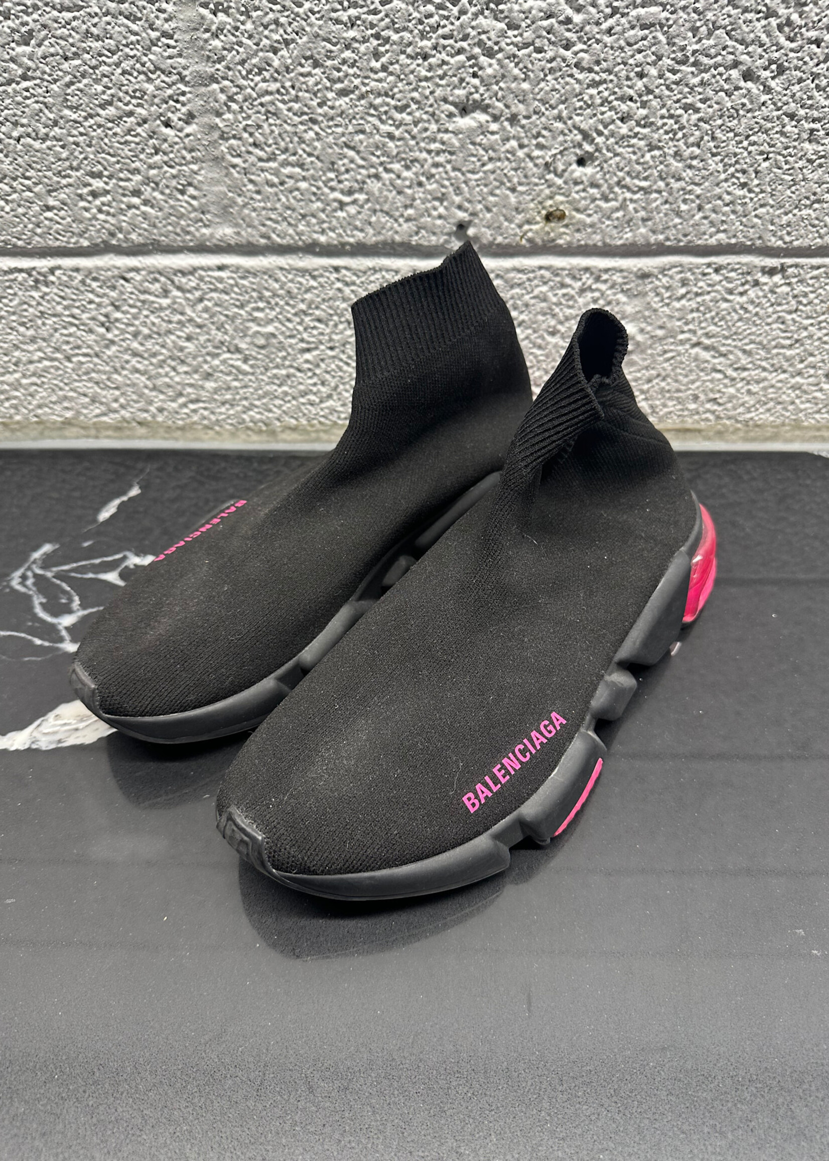 Balenciaga Pink Black Sock Runner 37/7