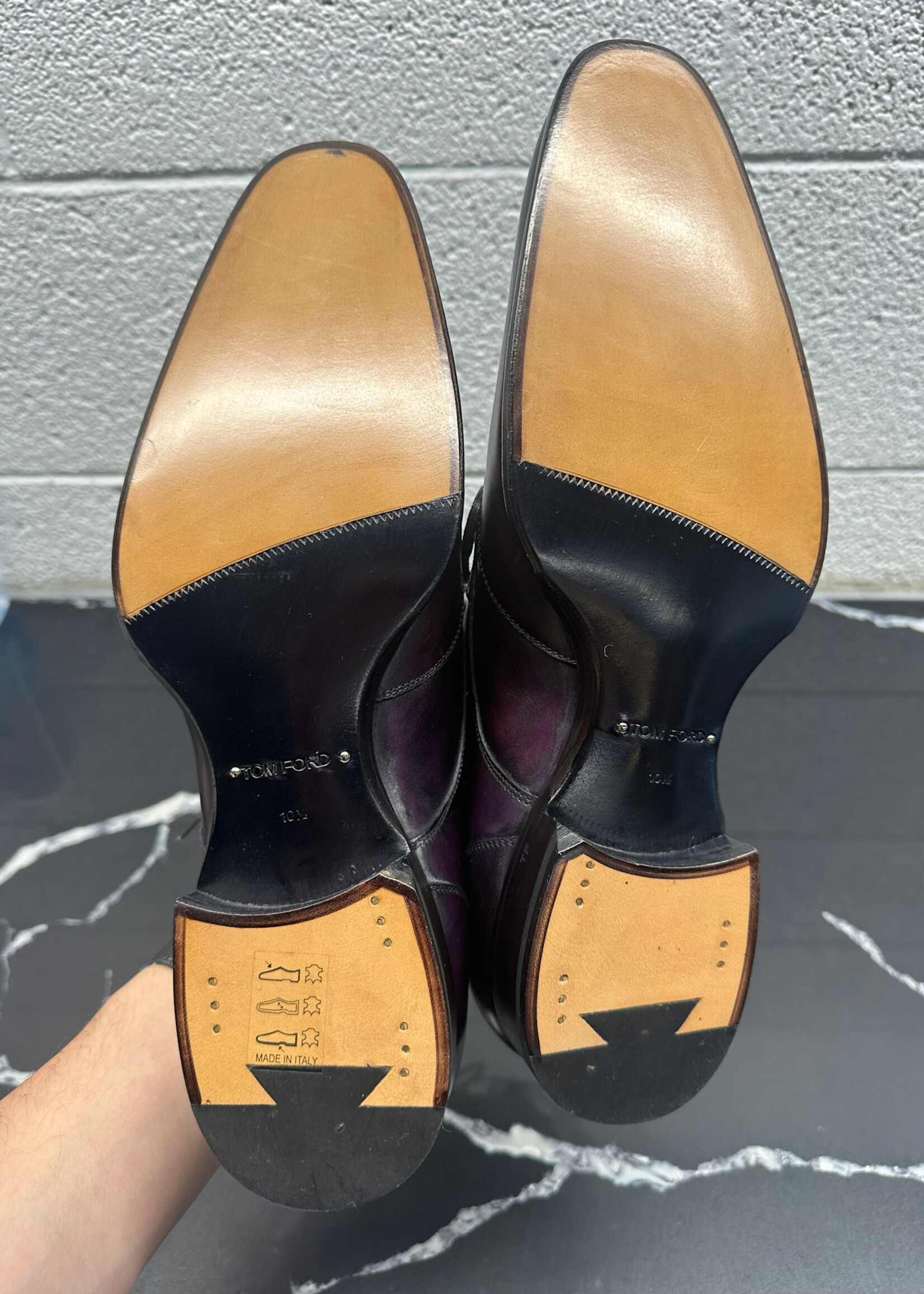 Tom Ford Purple Wingtips 10.5