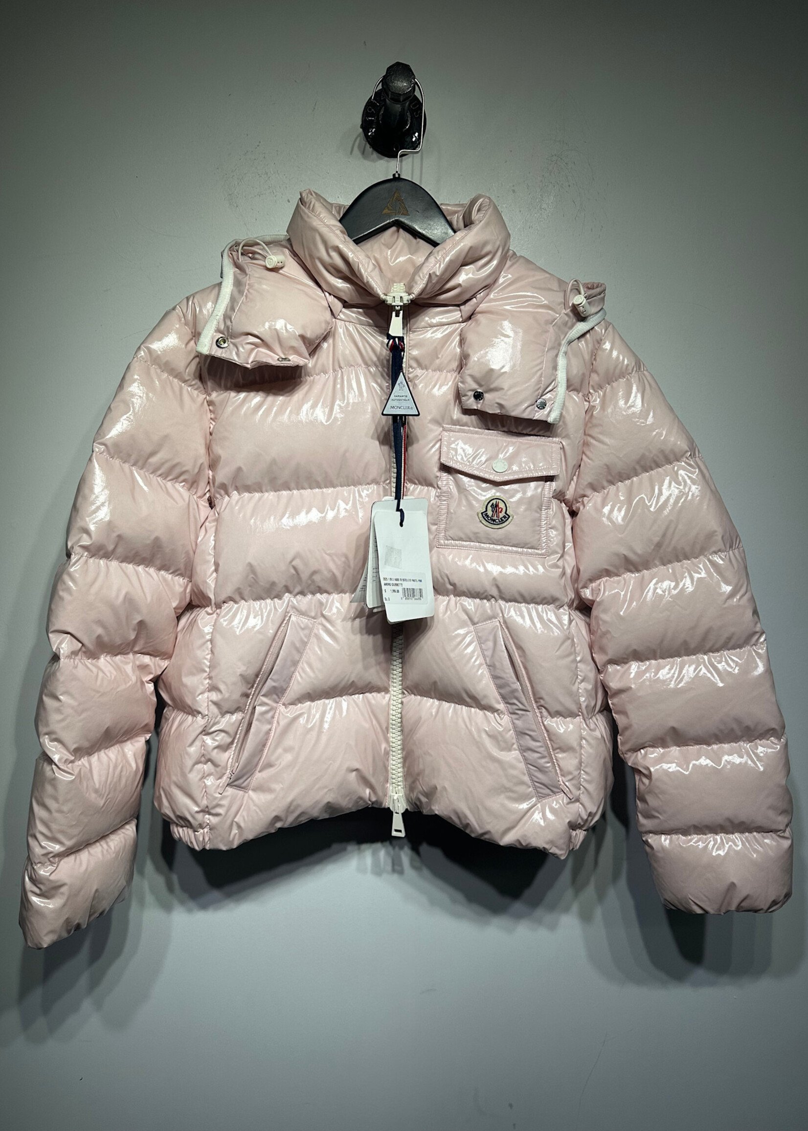 Moncler Pink Andro Giubbotto Puffer M/L