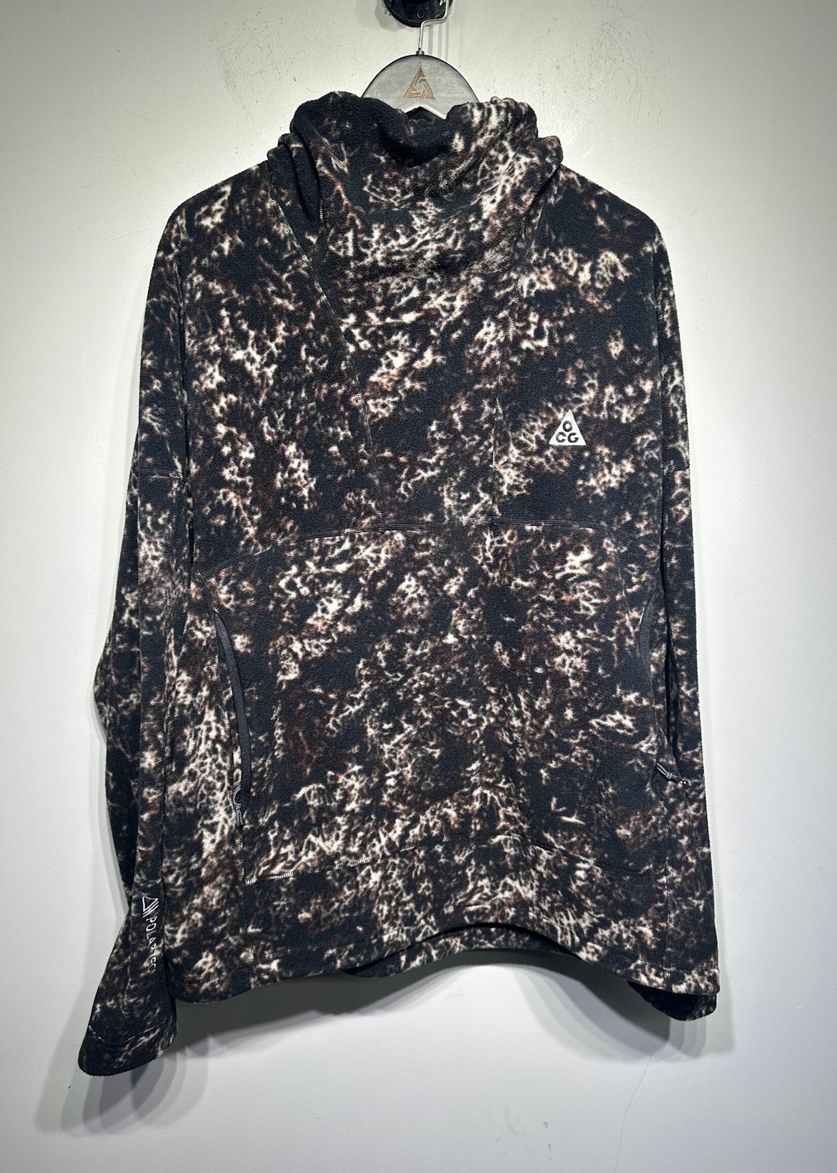 Nike ACG Brown Black Smock Neck Fleece XL