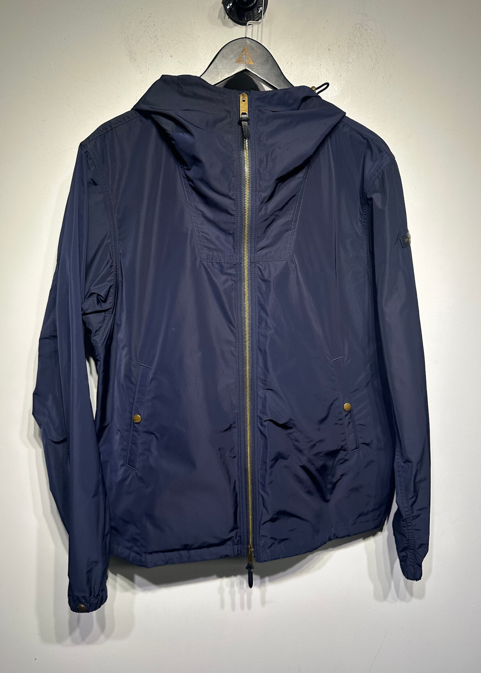 Burberry Navy Blue Hooded Windbreaker Masc XL