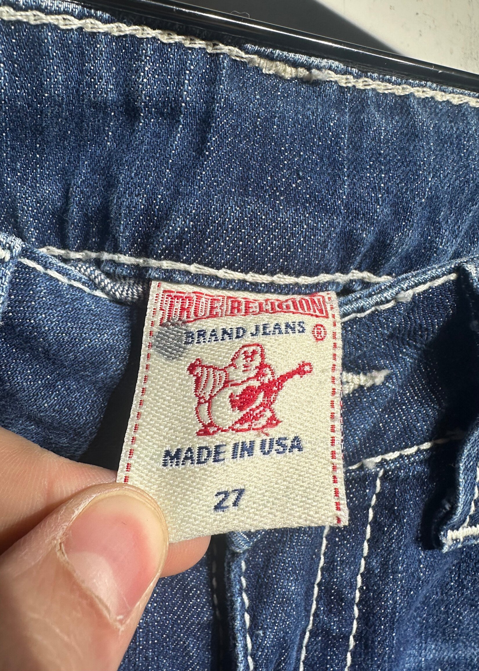 True Religion USA Med Wash Boot Cut Jeans Fem 28