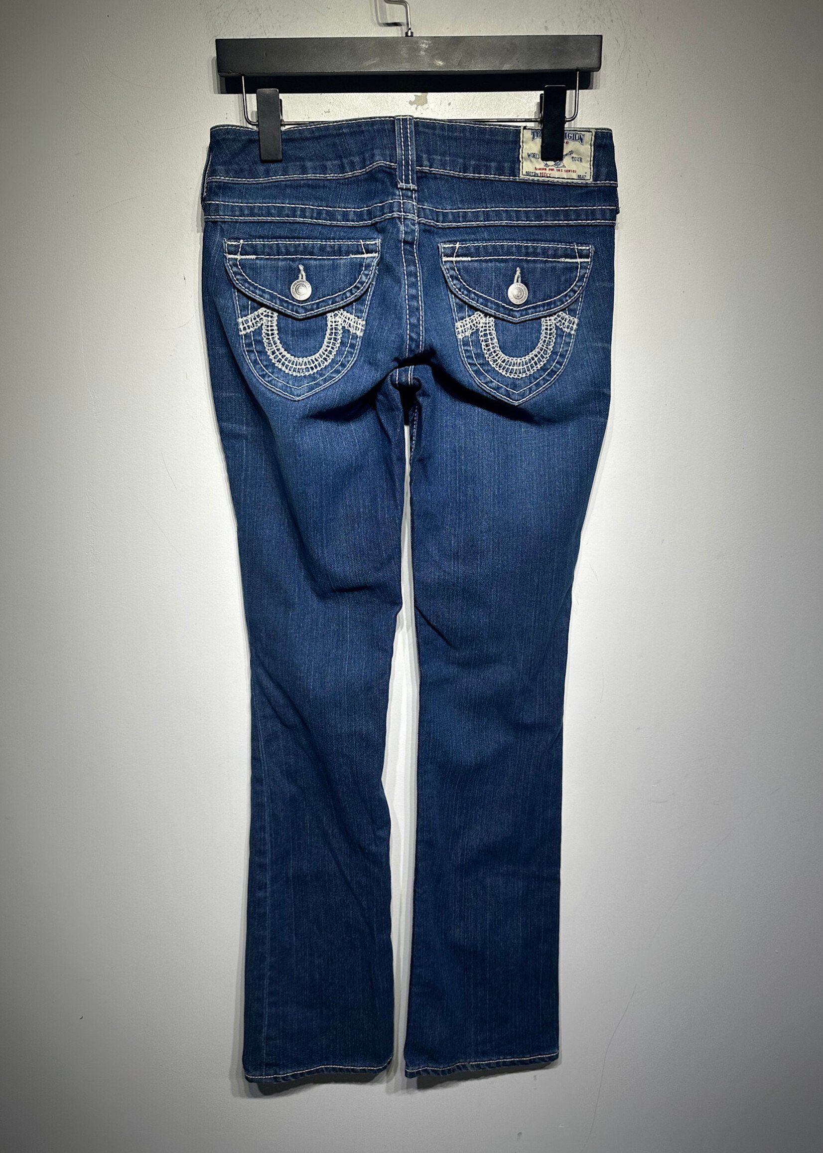 True Religion USA Med Wash Boot Cut Jeans Fem 28