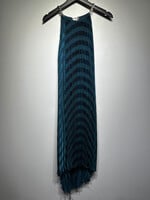 Ted Baker Teal Pleated Chain Dress L