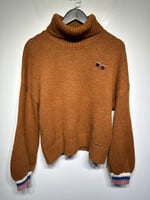 Ted Baker Orange Turtleneck Knit Sweater XL